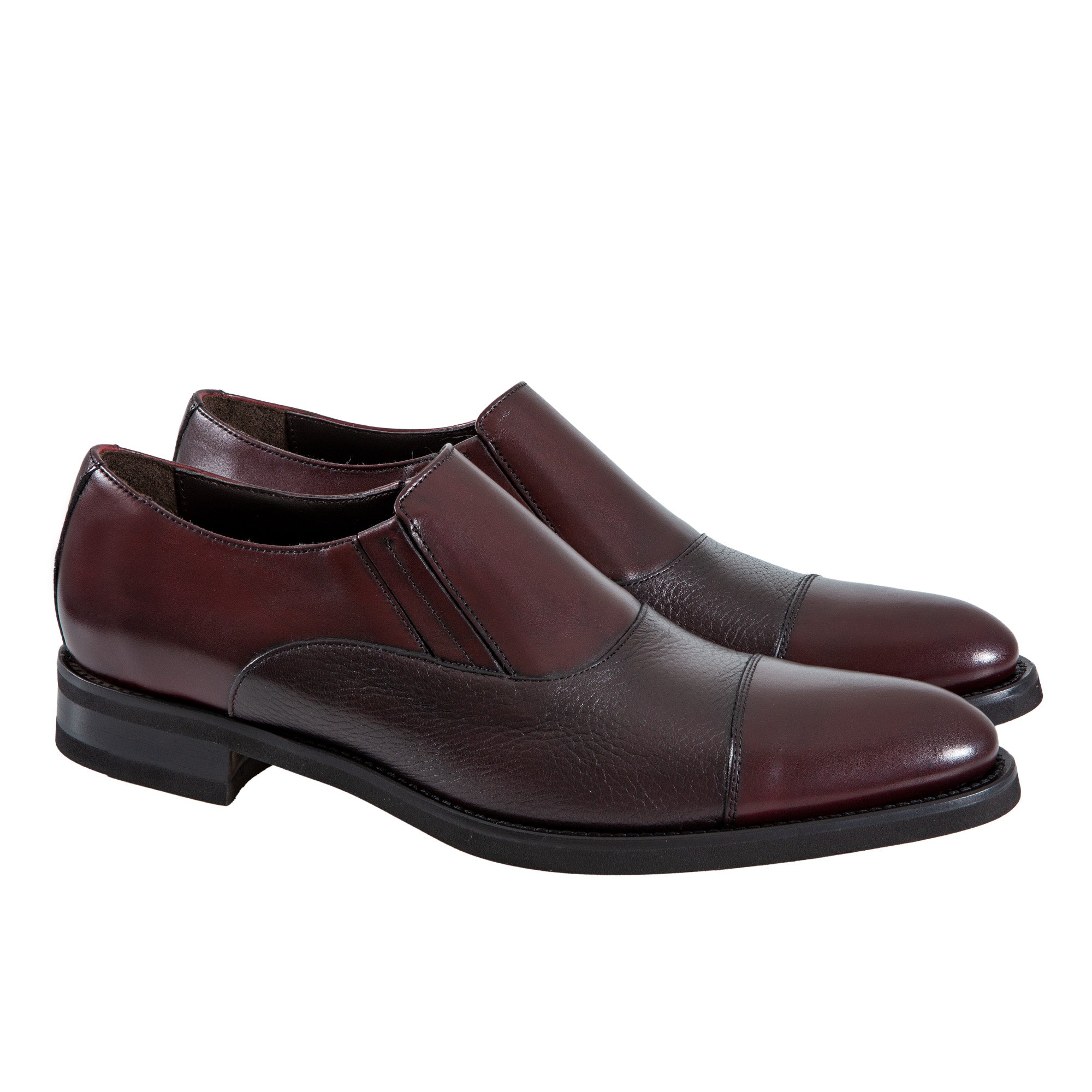 HENRY SARTORIAL Classic Elastic Loafers BURGUNDY - Henry BucksLoafers & Driving Shoes8000421 - BURG - 7