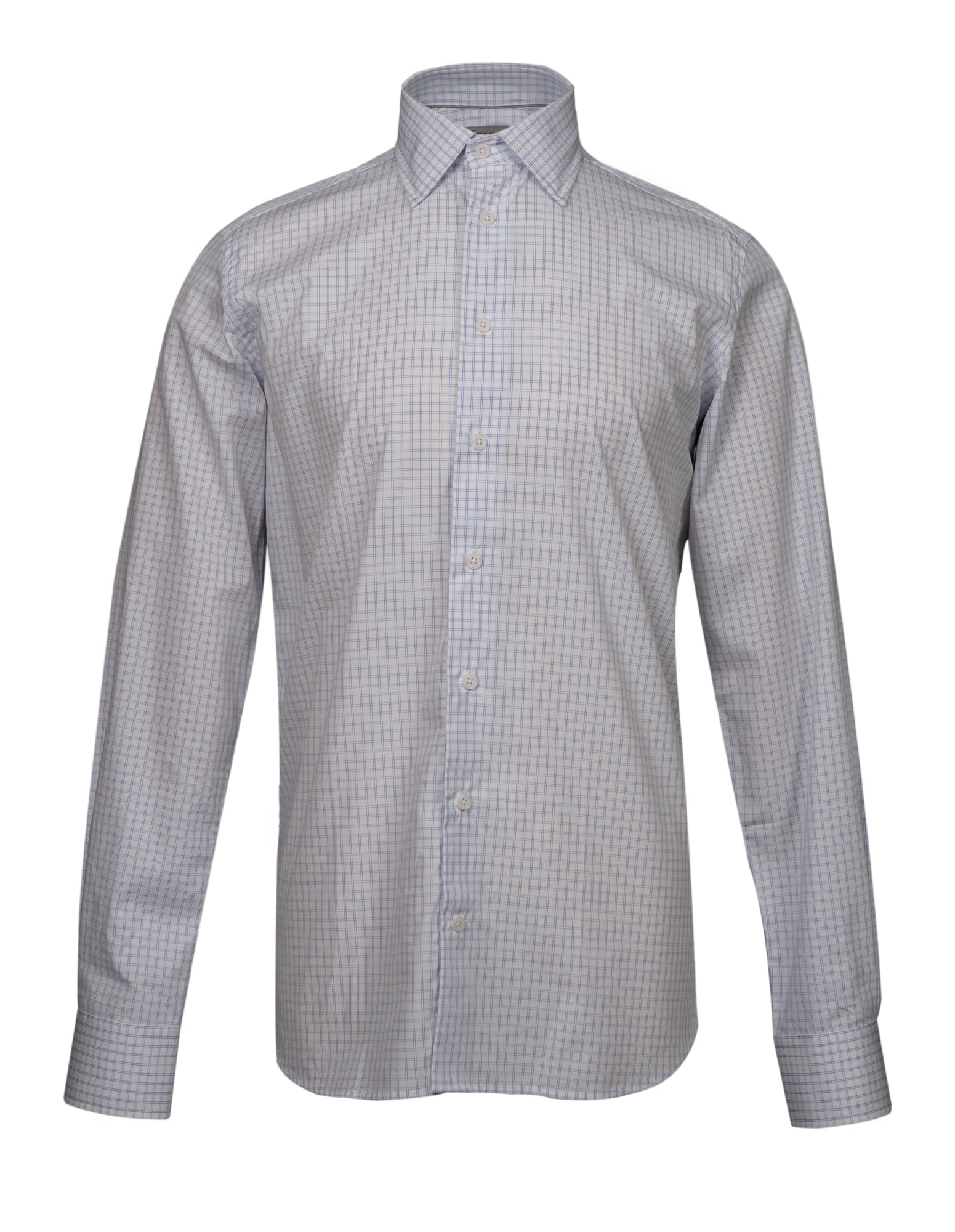 HENRY SARTORIAL Classic Fit Check Shirt BLUE/WHITE - Henry BucksShirts01AW230014 - BLWT - SC - CLAS - 43