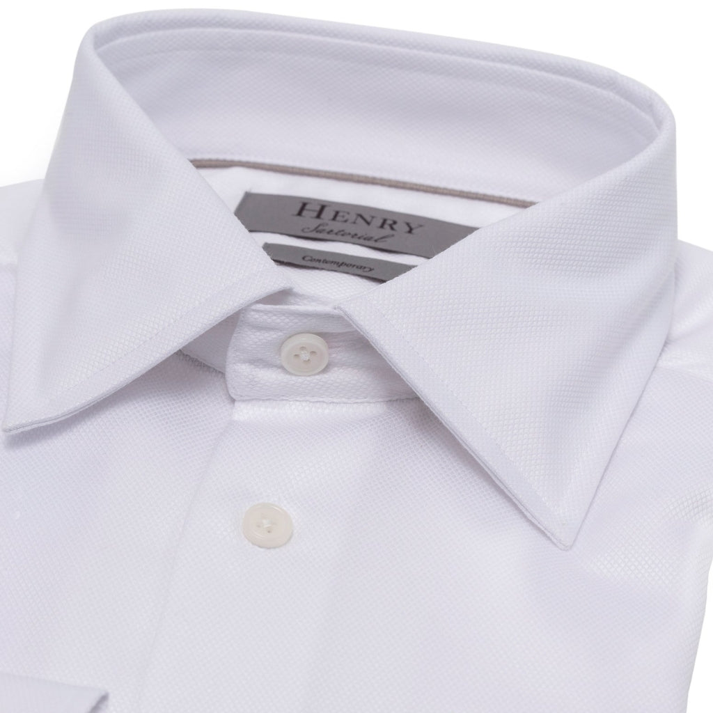 HENRY SARTORIAL Classic Fit Oxford Shirt WHITE - Henry BucksShirts01AW230018 - WHTE - SC - CLAS - 43