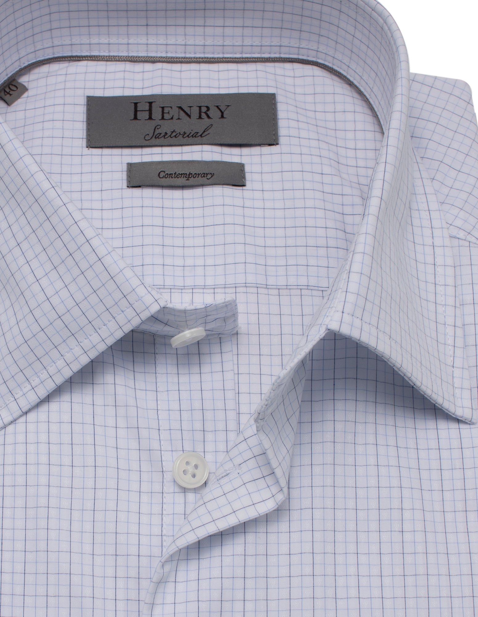 HENRY SARTORIAL Contemporary Fit Check Shirt MULTI - Henry BucksShirts01AW230015 - MLTI - SC - CONT - 38