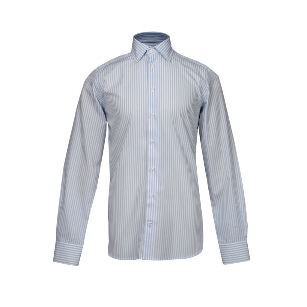 HENRY SARTORIAL Contemporary Fit Stripe Shirt BLUE/WHITE - Henry BucksShirts01AW230012 - BLWT - SC - CONT - 38