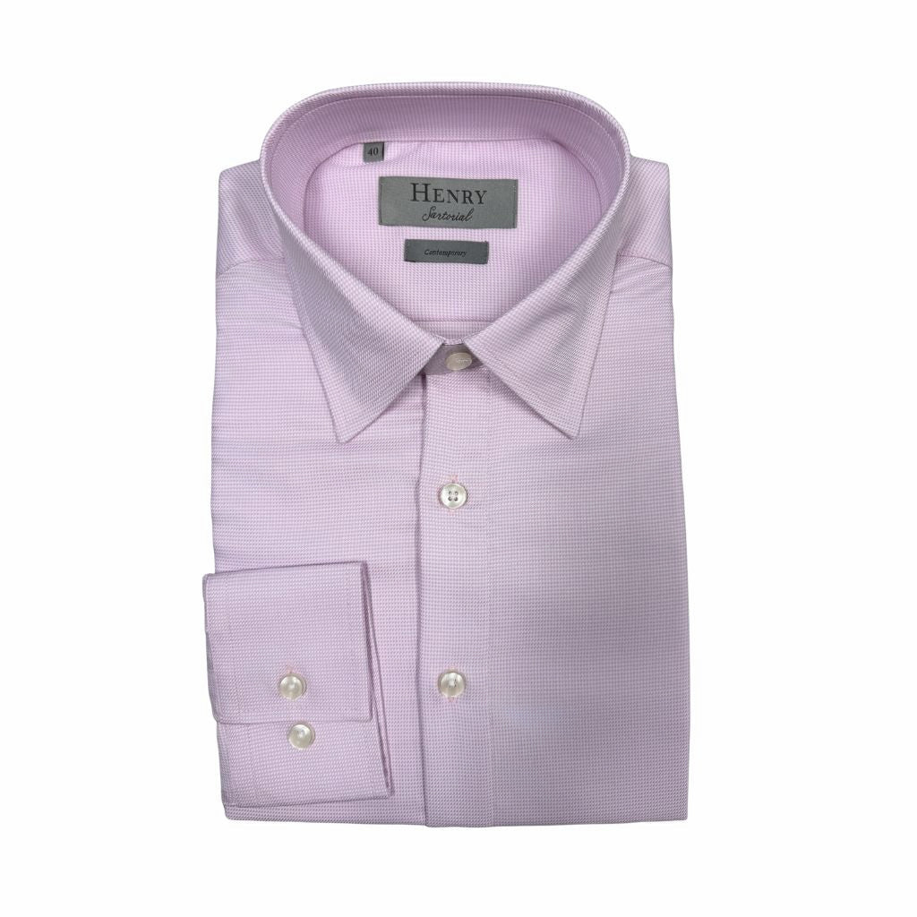 HENRY SARTORIAL Cotton Shirt PINK - Henry Bucks