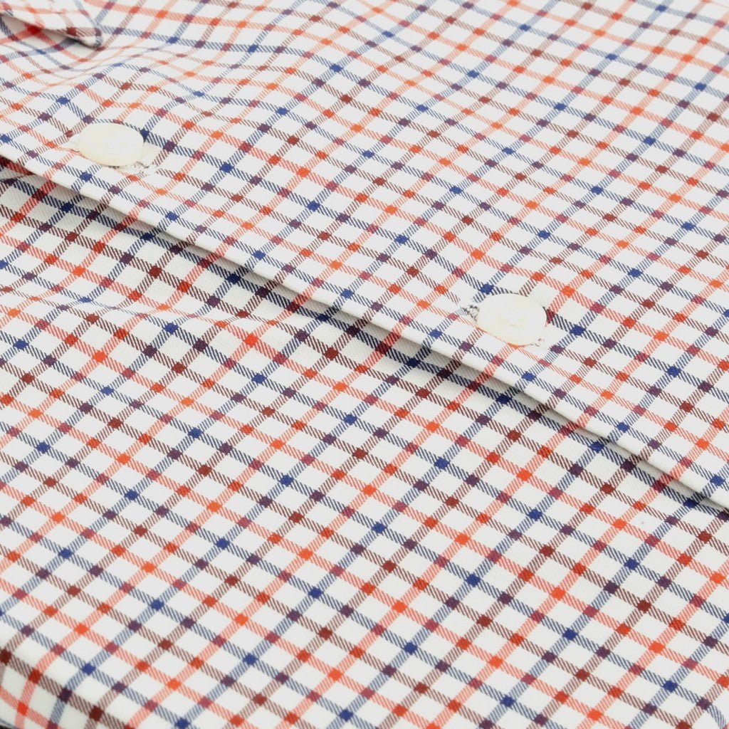 HENRY SARTORIAL Cotton Wool Check Casual Shirt BLUE/GREY/MULTI (Online only*) - Henry Bucks