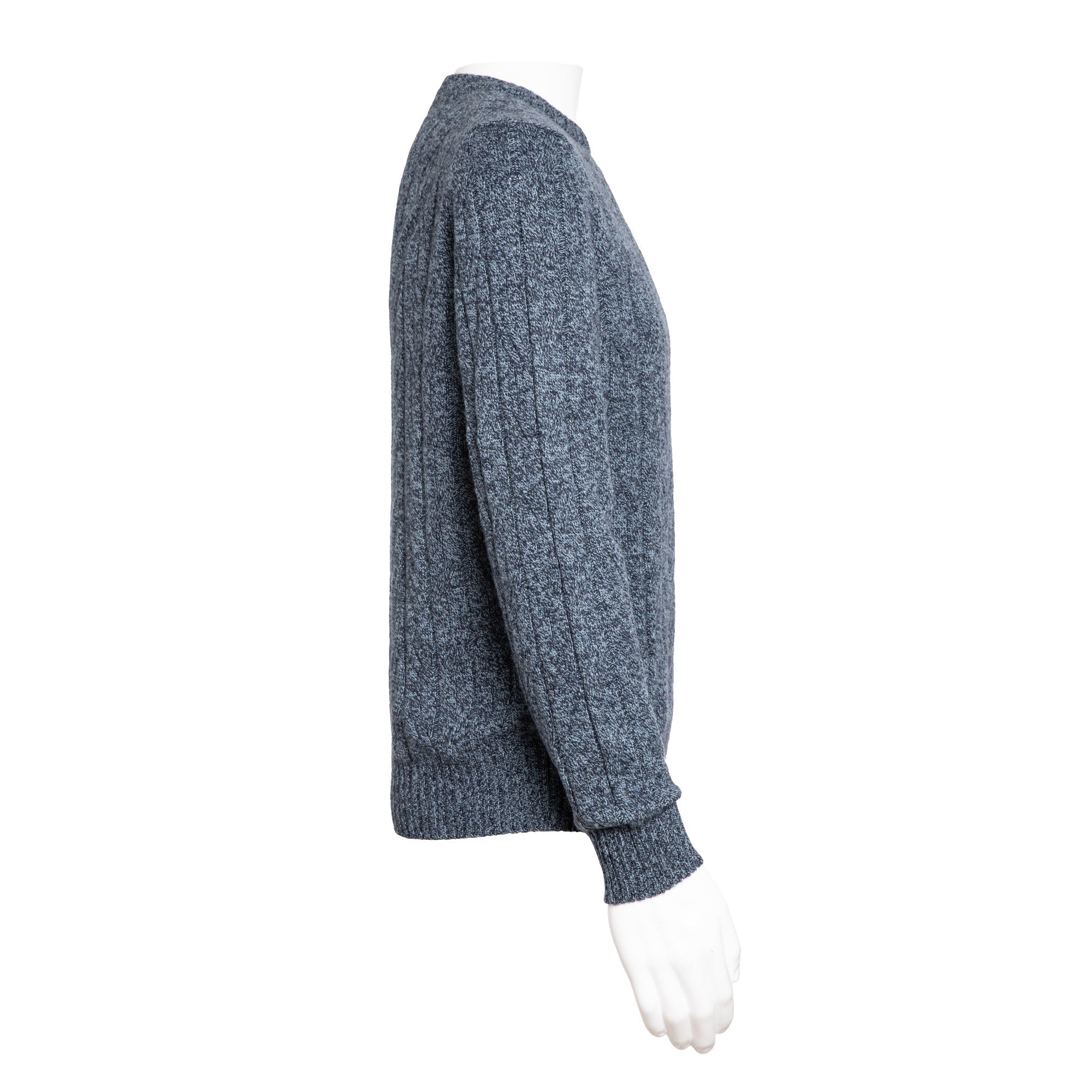 HENRY SARTORIAL Crew Neck Cable Knit BLUE - Henry BucksKnitwear46AW210069 - BLUE - SM