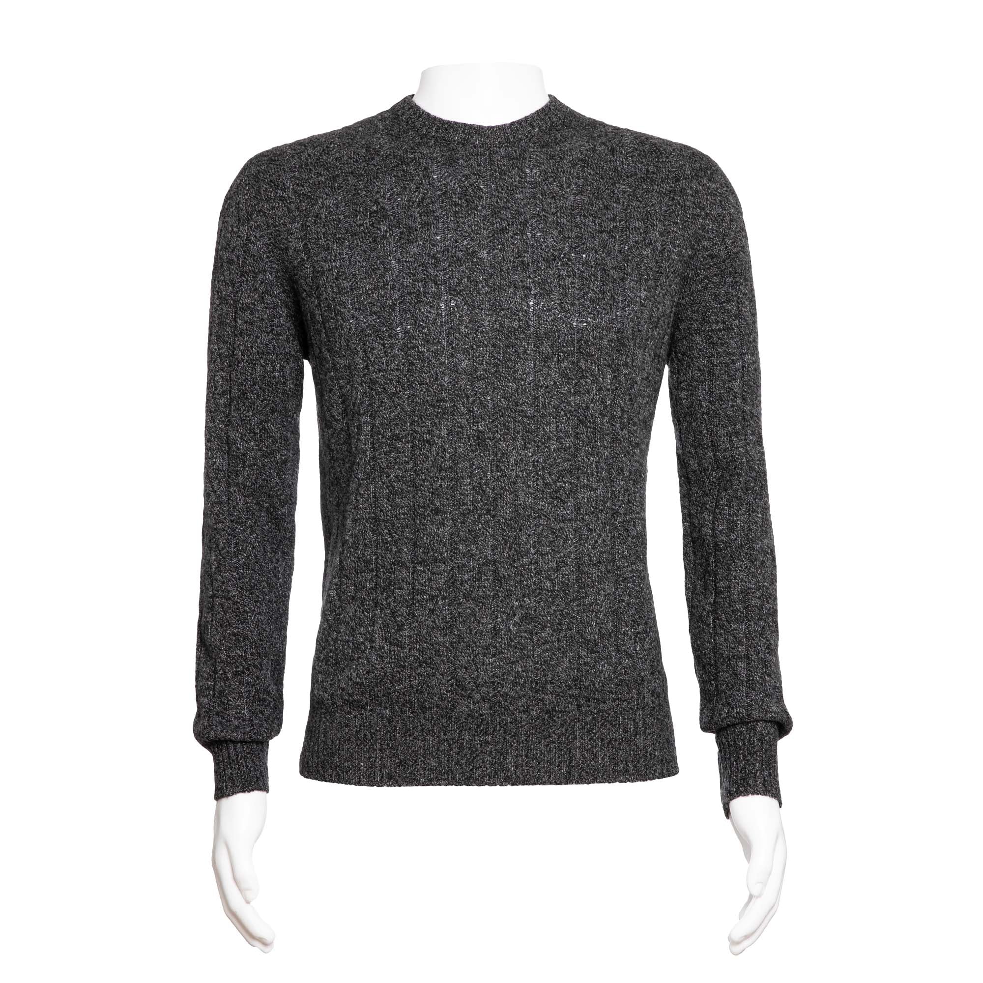 HENRY SARTORIAL Crew Neck Cable Knit MIDNIGHT - Henry BucksKnitwear46AW210069 - MIDNT - SM