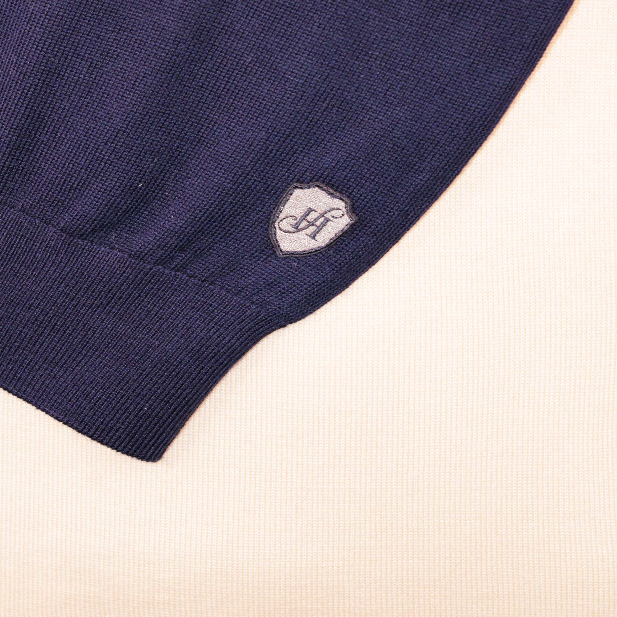 HENRY SARTORIAL Crew Neck Jumper NAVY - Henry BucksKnitwear62AW240001 - NAVY - SM