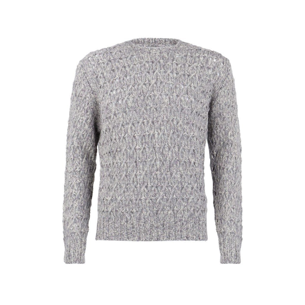 HENRY SARTORIAL Crew Neck Knit NAVY/CHARCOAL - Henry Bucks