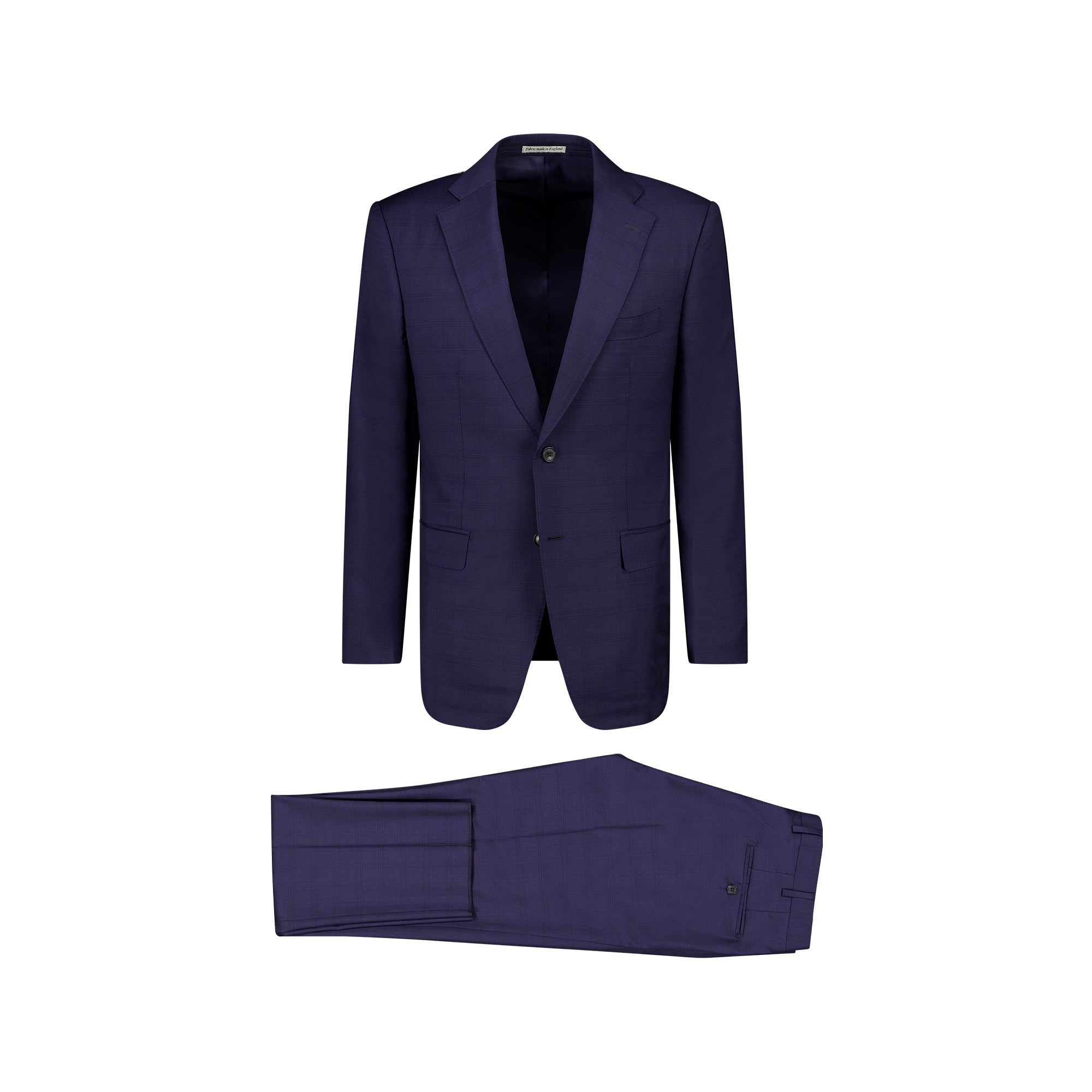 HENRY SARTORIAL DORMEUIL Suit - FC NAVY CHECK REG - Henry BucksSuits23SS230015 - NAVY - R - 48