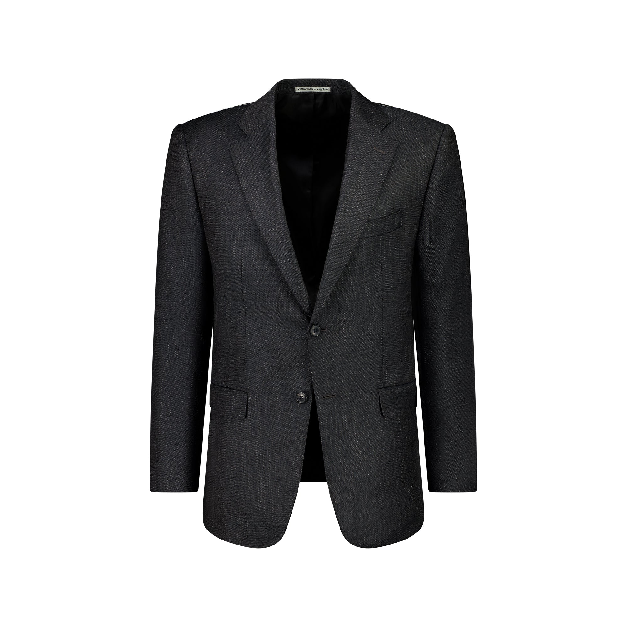 HENRY SARTORIAL DORMEUIL Wool/Silk/Linen Jacket CHARCOAL REG - Henry BucksCasual Jackets33AW230004 - CHCL - R - 48