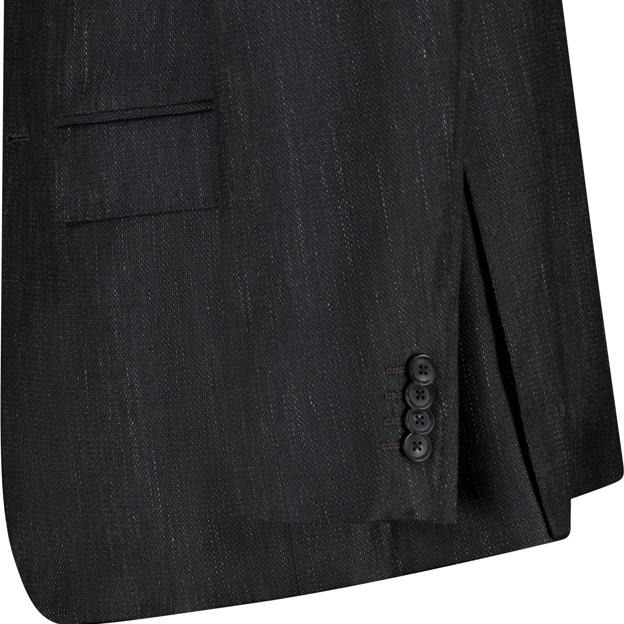 HENRY SARTORIAL DORMEUIL Wool/Silk/Linen Jacket CHARCOAL REG - Henry BucksCasual Jackets33AW230004 - CHCL - R - 48