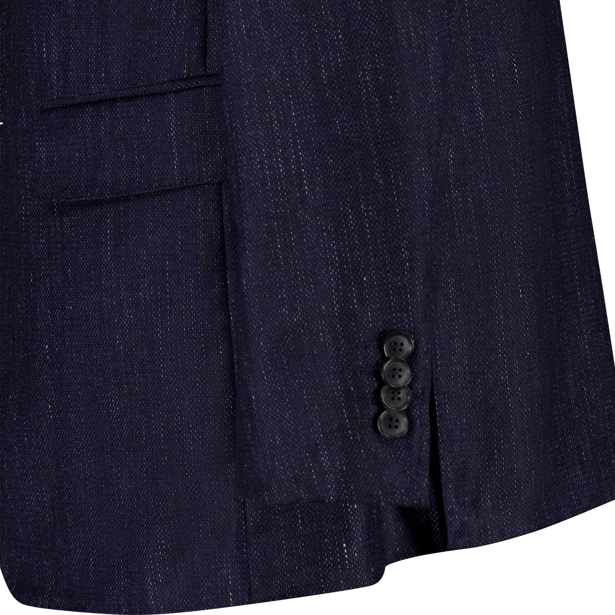 HENRY SARTORIAL DORMEUIL Wool/Silk/Linen Jacket NAVY REG - Henry BucksBlazers33AW230005 - NAVY - R - 48