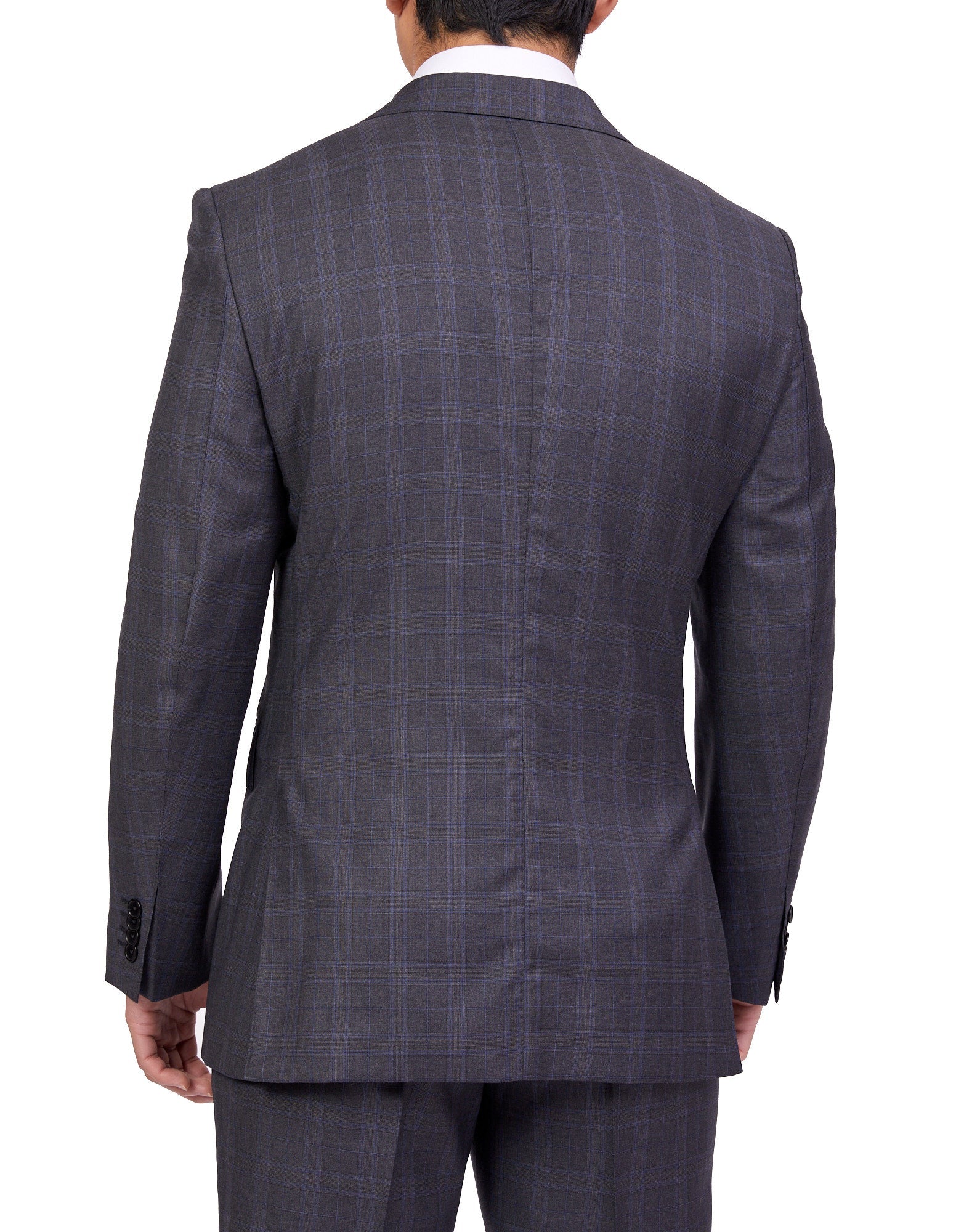 HENRY SARTORIAL Dun Full Canvas Check Suit GREY LG - Henry BucksSuits23AW220001 - GREY - L - 54