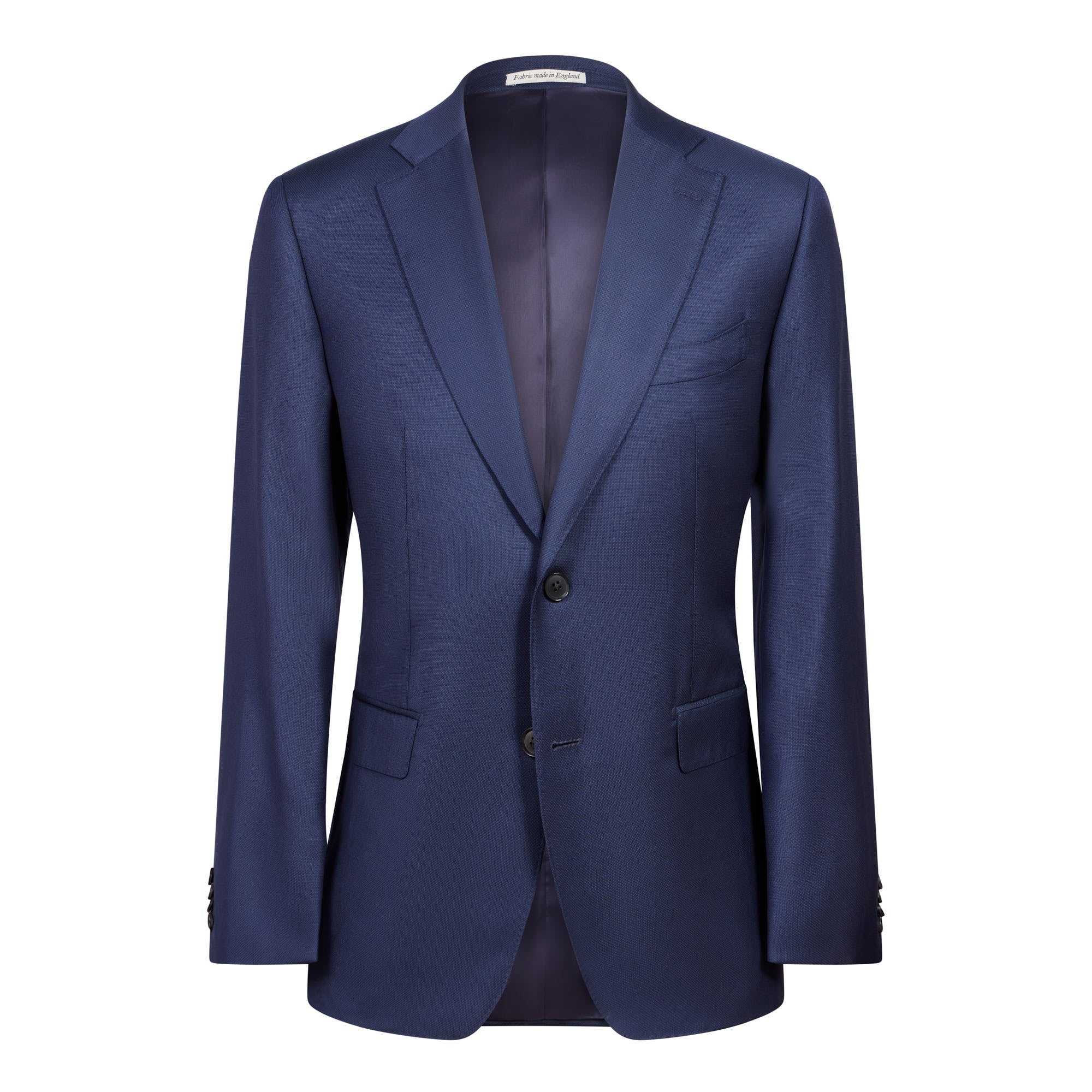 HENRY SARTORIAL Dun Full Canvas Textured Suit NAVY REG - Henry BucksSuits23AW240214 - NAVY - R - 48