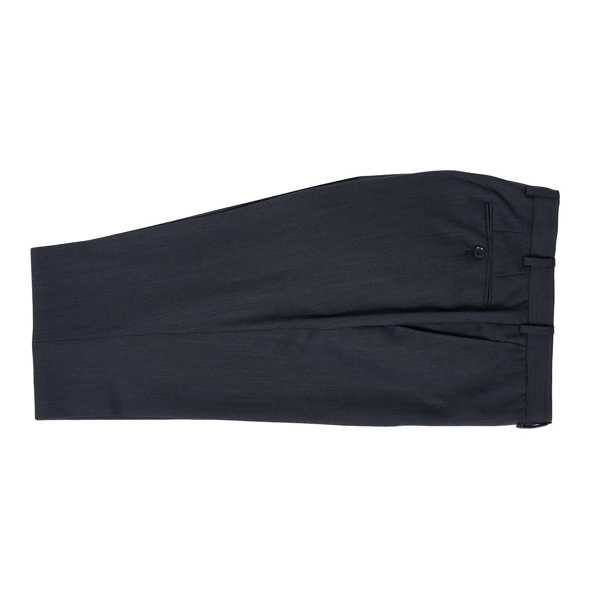 HENRY SARTORIAL Flat Front Twill Wool Trousers BLUE REG - Henry BucksTrouser - Formal34SS220005 - BLUE - R - 32