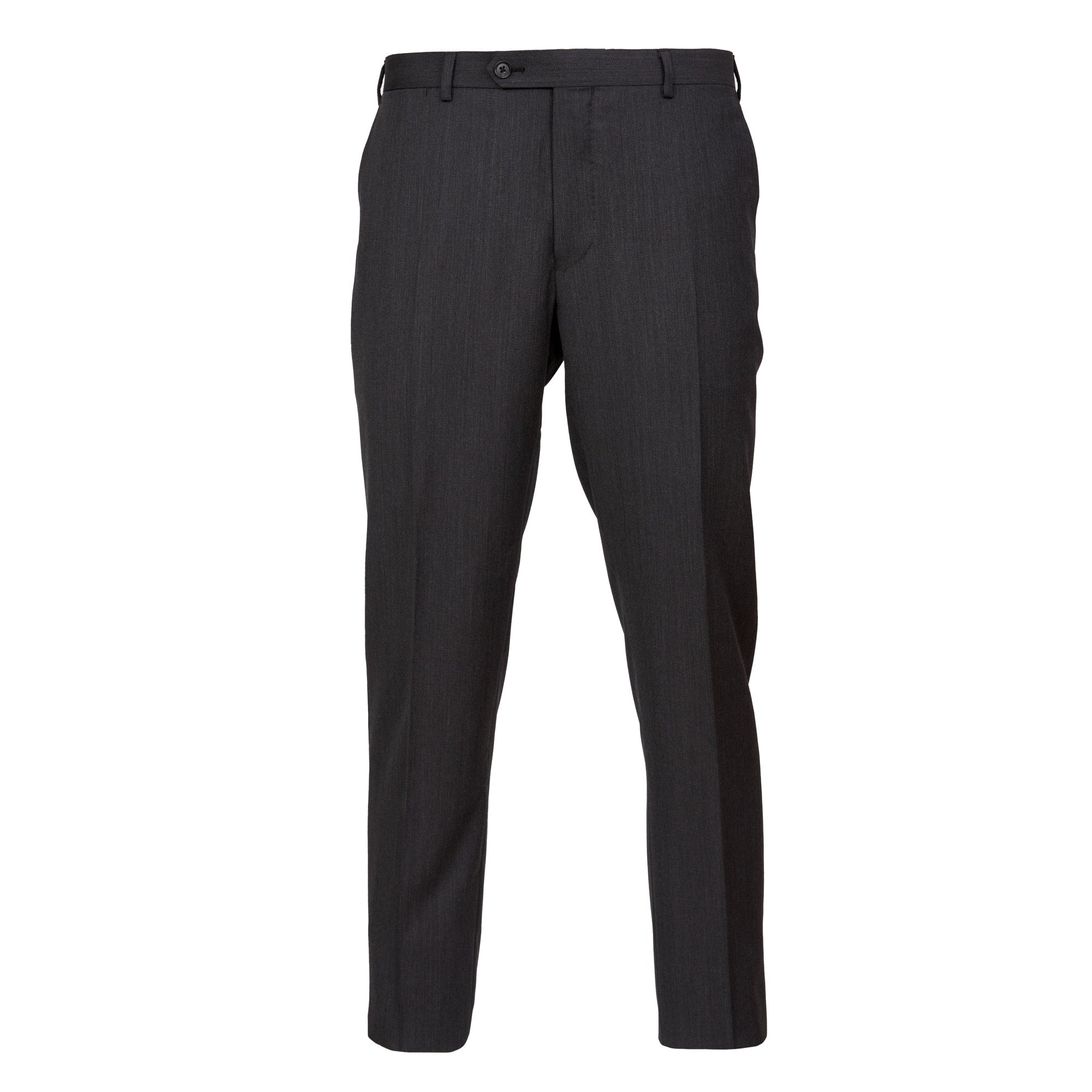 HENRY SARTORIAL Flat Front Twill Wool Trousers CHARCOAL REG - Henry BucksTrouser - Formal34SS220005 - CHCL - R - 32