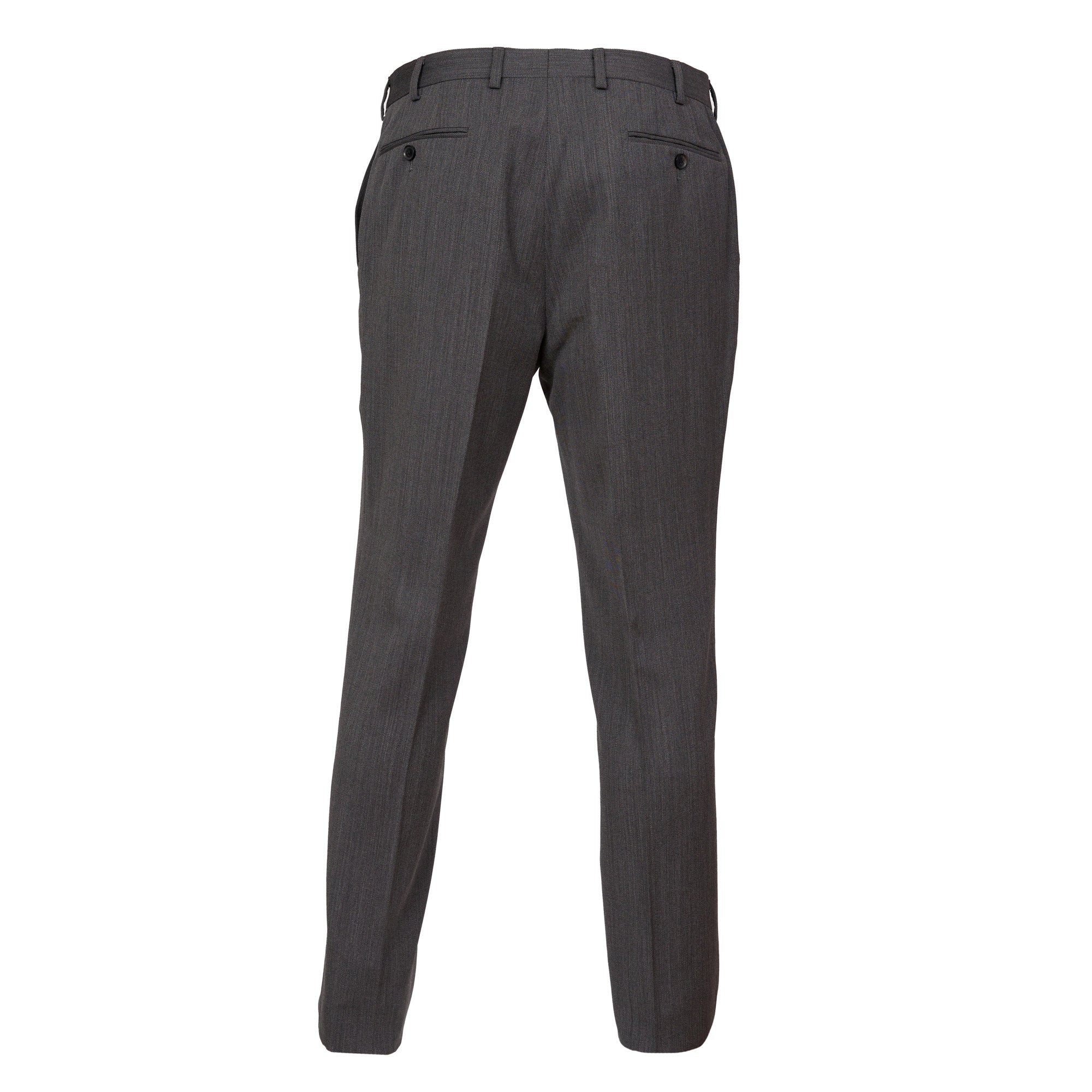 HENRY SARTORIAL Flat Front Twill Wool Trousers GREY REG - Henry BucksTrouser - Formal34SS220005 - GREY - R - 32