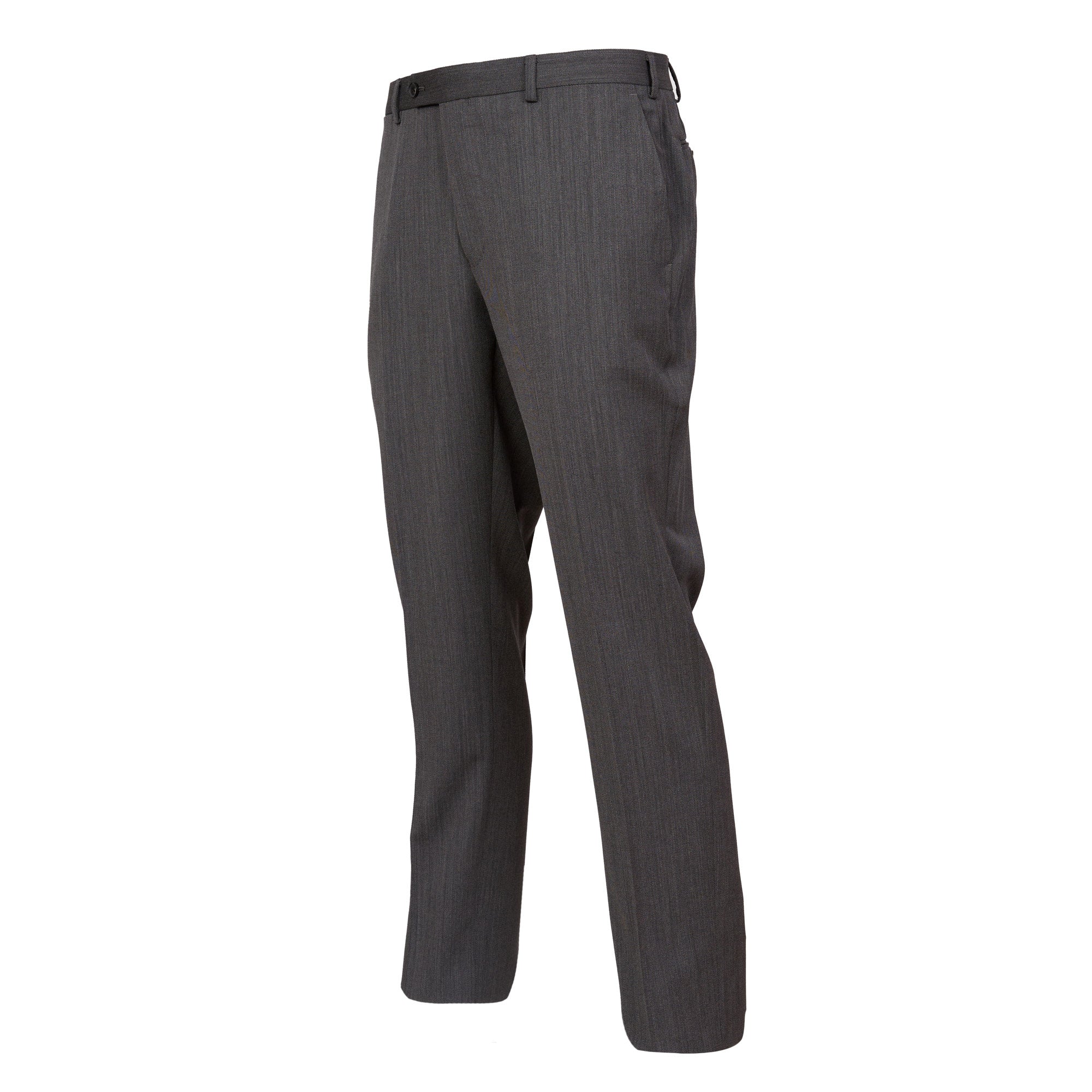 HENRY SARTORIAL Flat Front Twill Wool Trousers GREY REG - Henry BucksTrouser - Formal34SS220005 - GREY - R - 32