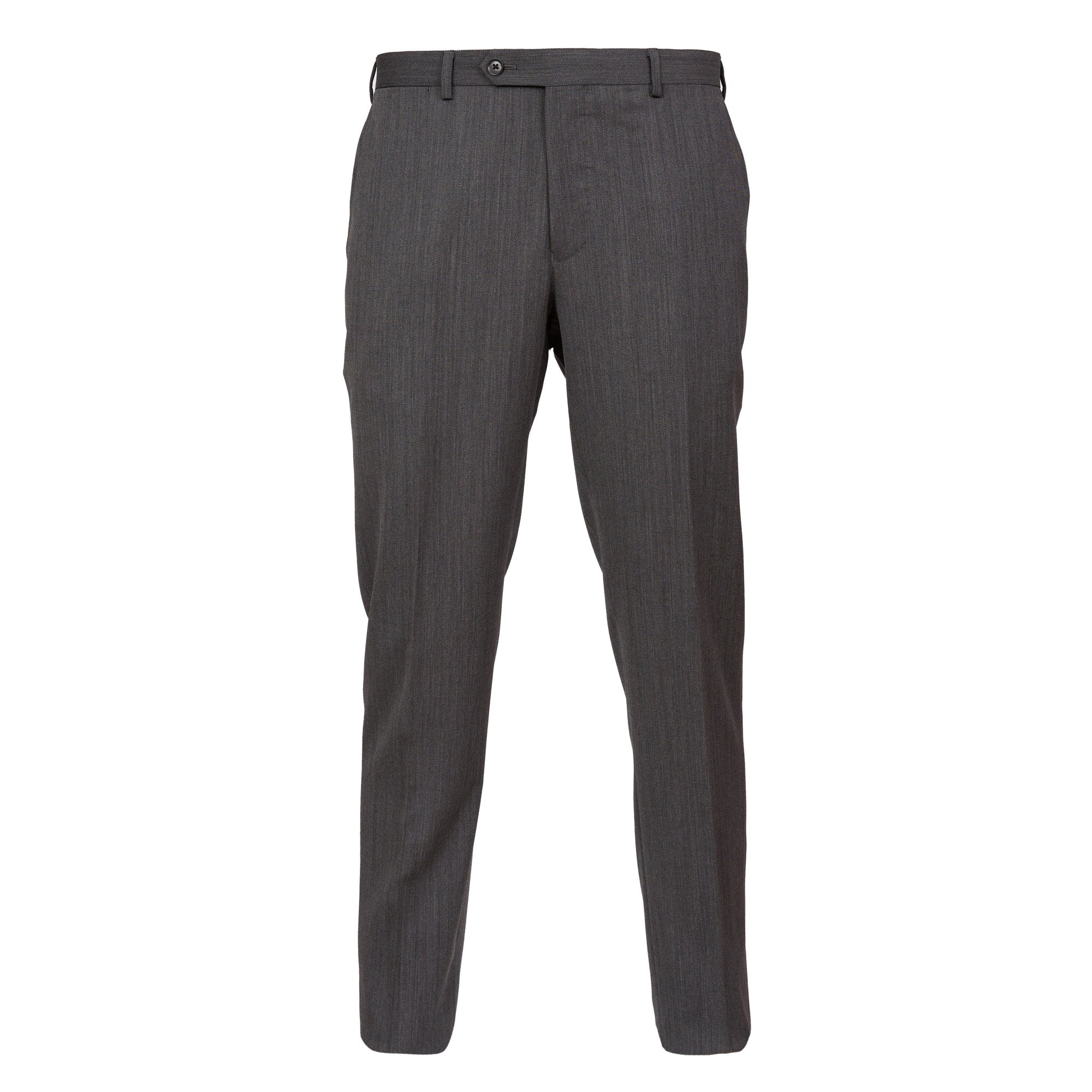 HENRY SARTORIAL Flat Front Twill Wool Trousers GREY REG - Henry BucksTrouser - Formal34SS220005 - GREY - R - 32