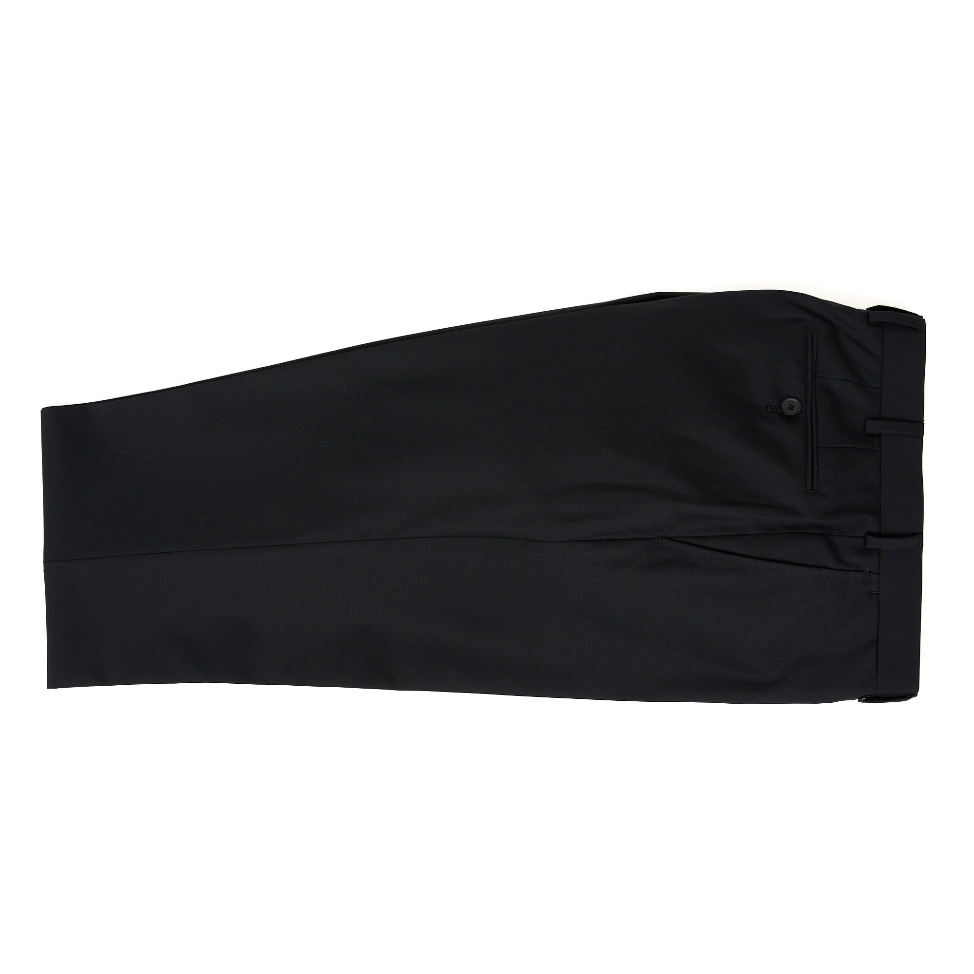 HENRY SARTORIAL Flat Front Wool Trousers BLACK REG - Henry BucksTrouser - Formal34SS220006 - BLCK - R - 32