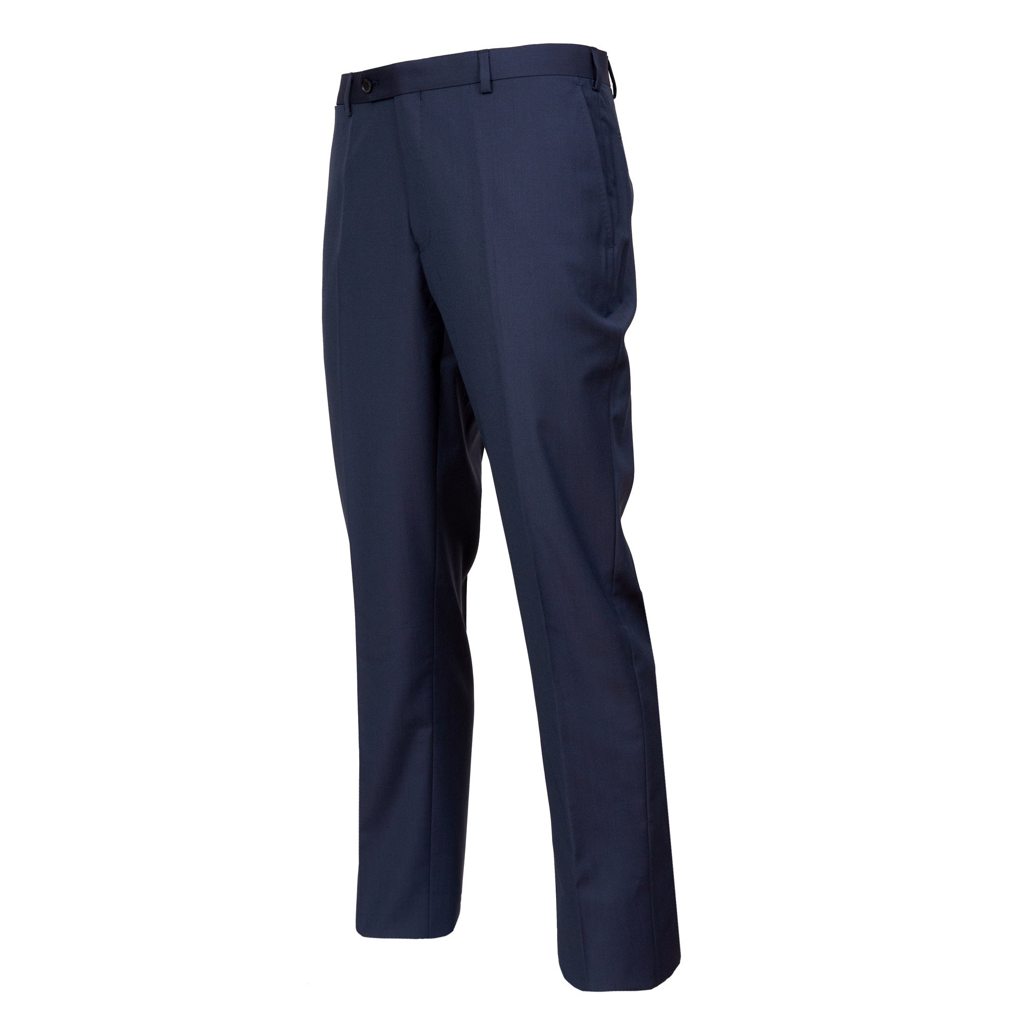 HENRY SARTORIAL Flat Front Wool Trousers FRENCH BLUE REG - Henry BucksTrouser - Formal34SS220006 - FRENCHBLUE - R - 32