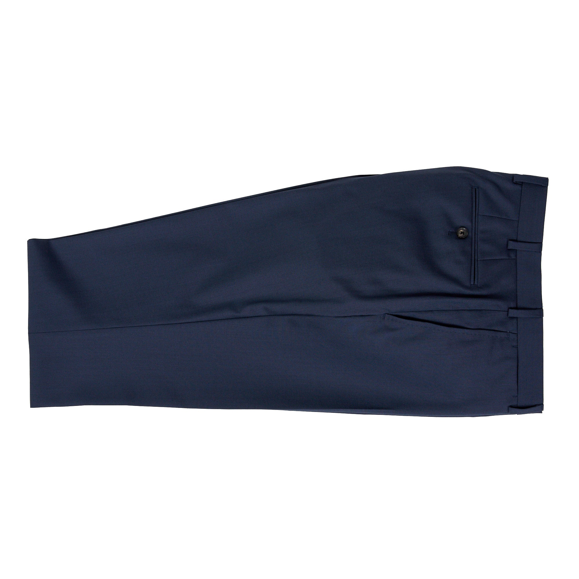 HENRY SARTORIAL Flat Front Wool Trousers FRENCH BLUE REG - Henry BucksTrouser - Formal34SS220006 - FRENCHBLUE - R - 32