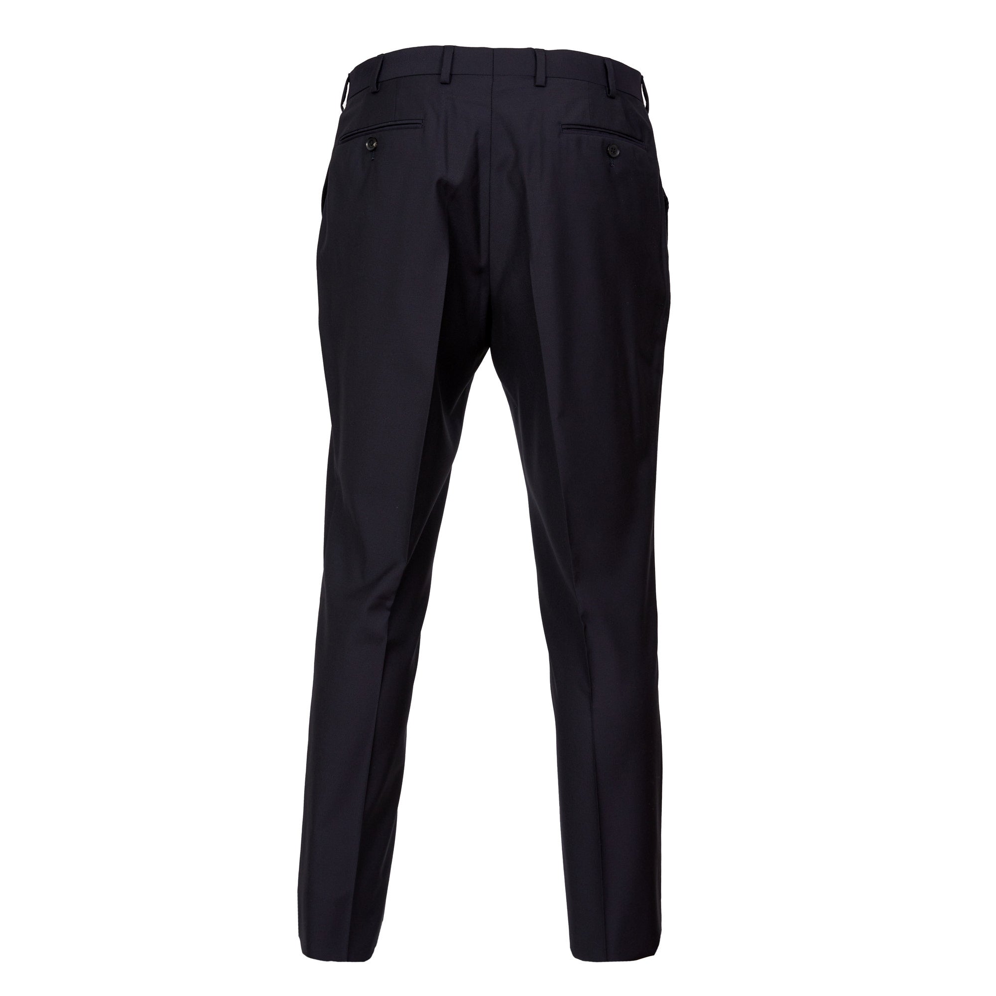 HENRY SARTORIAL Flat Front Wool Trousers NAVY REG - Henry BucksTrouser - Formal34SS220006 - NAVY - R - 32