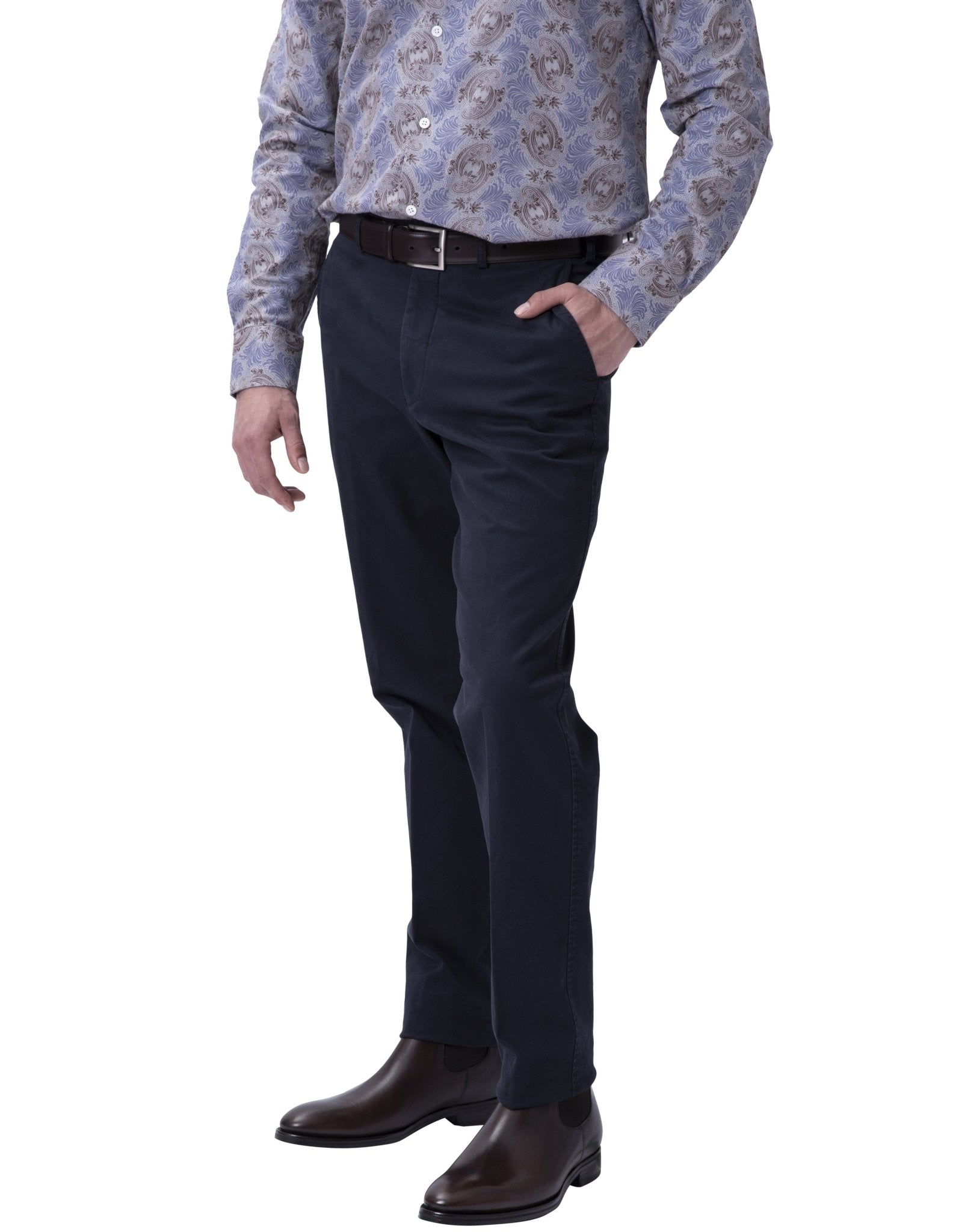 HENRY SARTORIAL Floral Shirt GREY/BROWN - Henry BucksShirts38AW21115 - GREYBRWN - SM