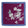 HENRY SARTORIAL Floral Silk Pocket Square BLUE/PURPLE