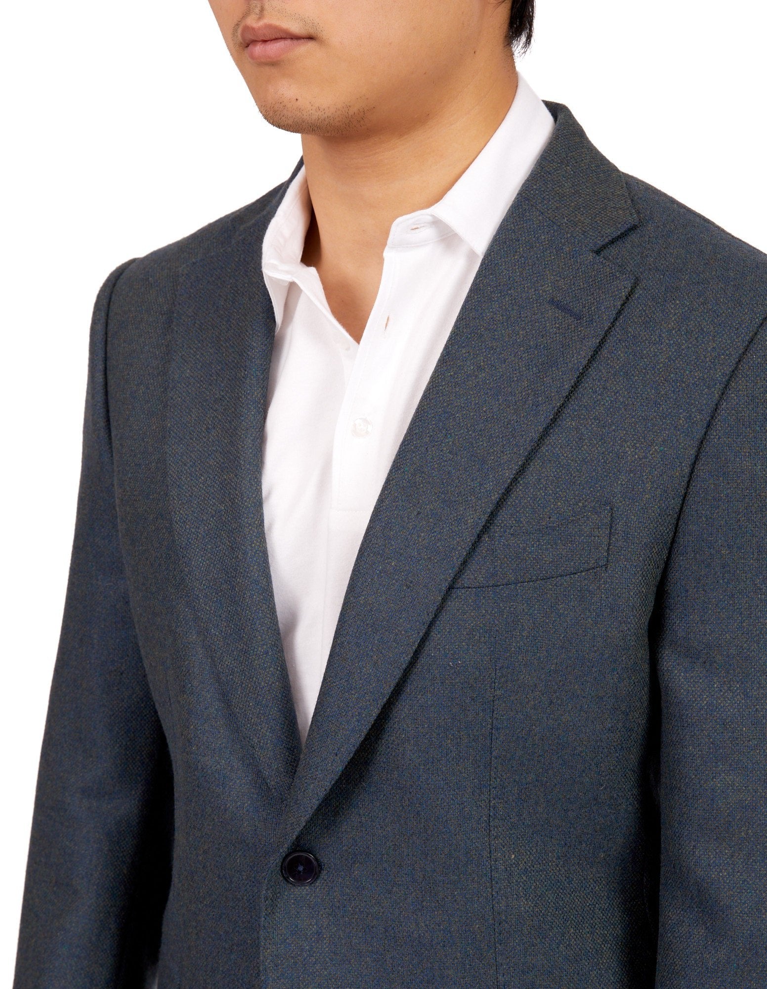 HENRY SARTORIAL Full Canvas Plain Jacket AQUA REG - Henry BucksBlazers33SS220021 - AQUA - R - 46