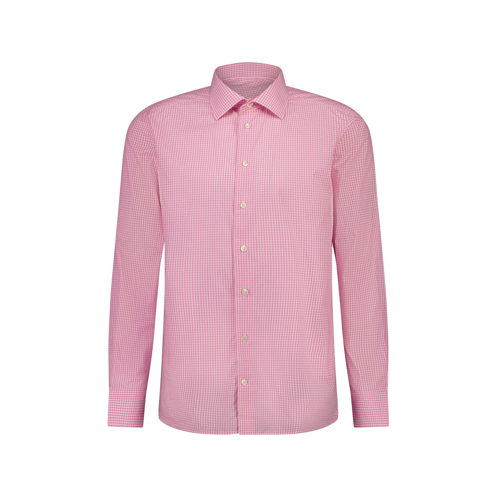 HENRY SARTORIAL Gingham Shirt PINK MULTI - Henry BucksShirts01SS23010 - PNKMULTI - 38