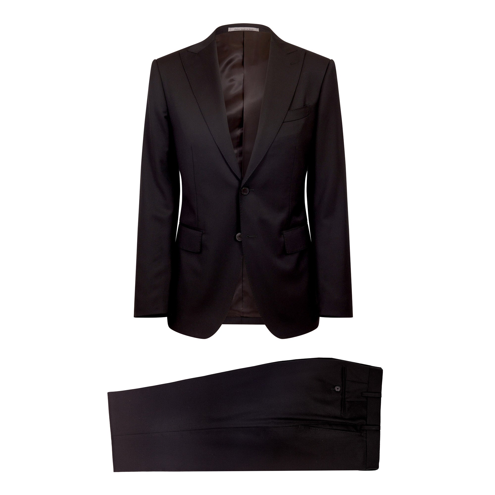 HENRY SARTORIAL Graduate Peak Lapel Suit BLACK REG - Henry BucksSuits23SS220011 - BLCK - R - 44