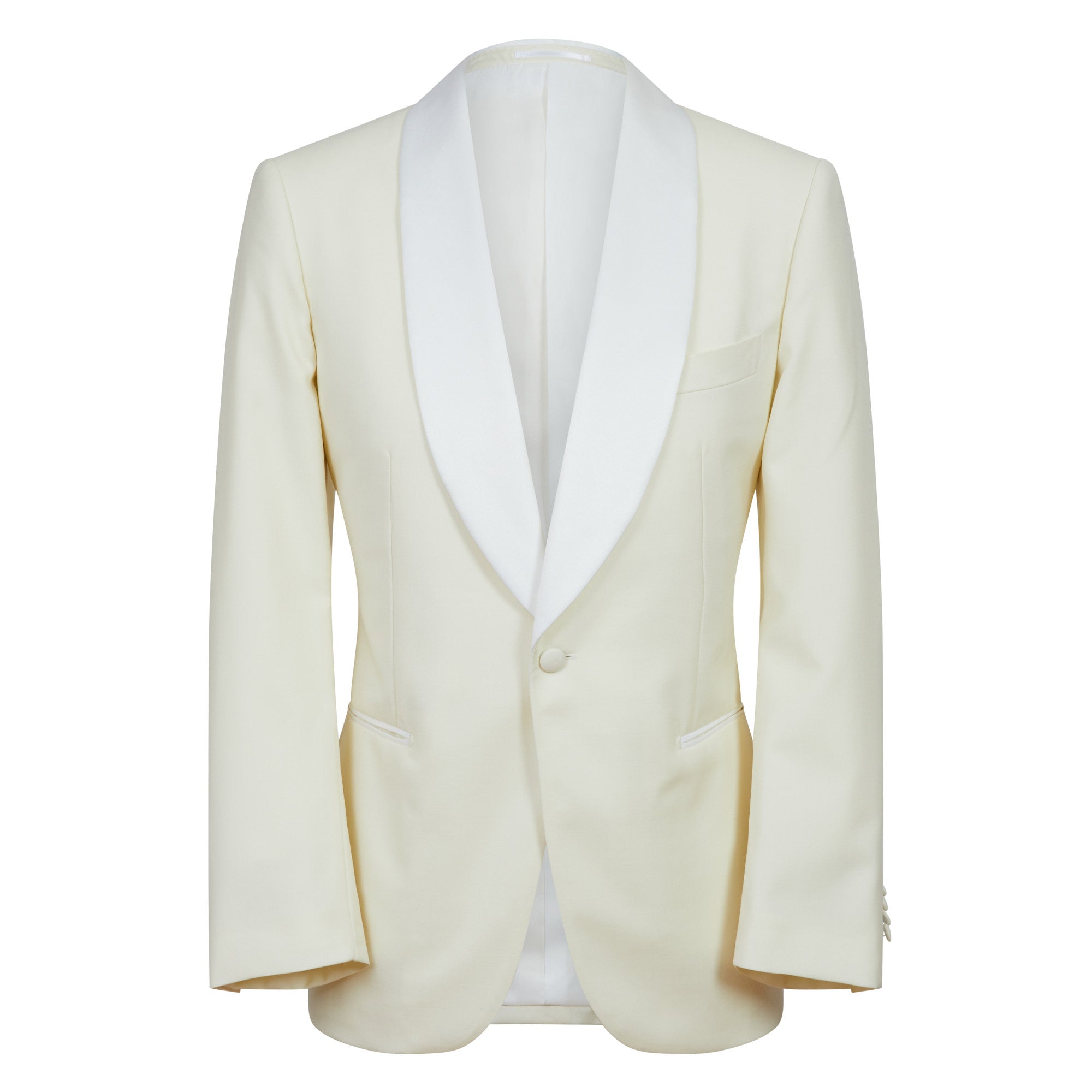 HENRY SARTORIAL Half Canvas Dinner Jacket OFF WHITE REG - Henry BucksBlazers33AW230074 - OWHT - R - 48