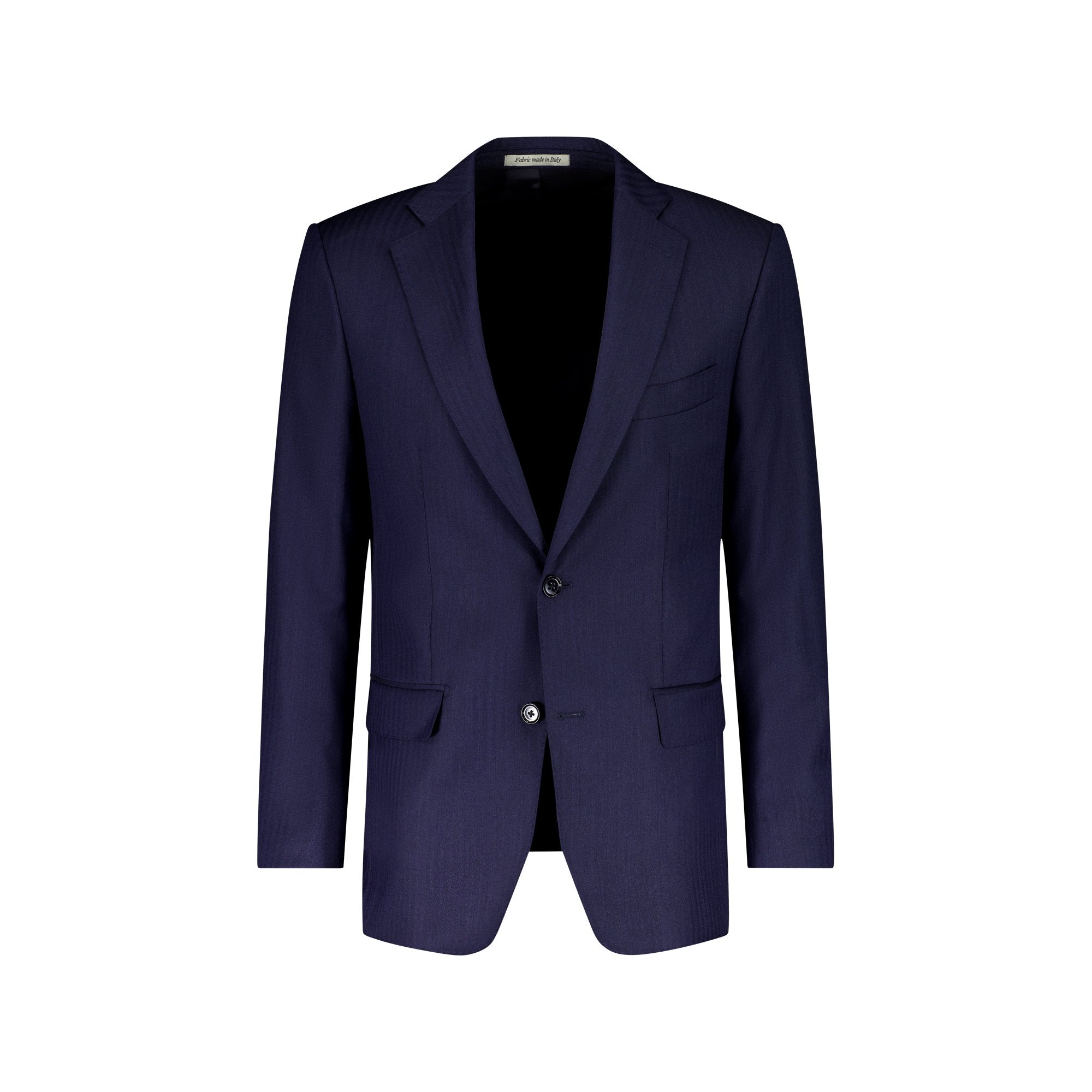 HENRY SARTORIAL H/Bone Suit NAVY REG - Henry BucksSuits23AW231213 - NAVY - R - 48