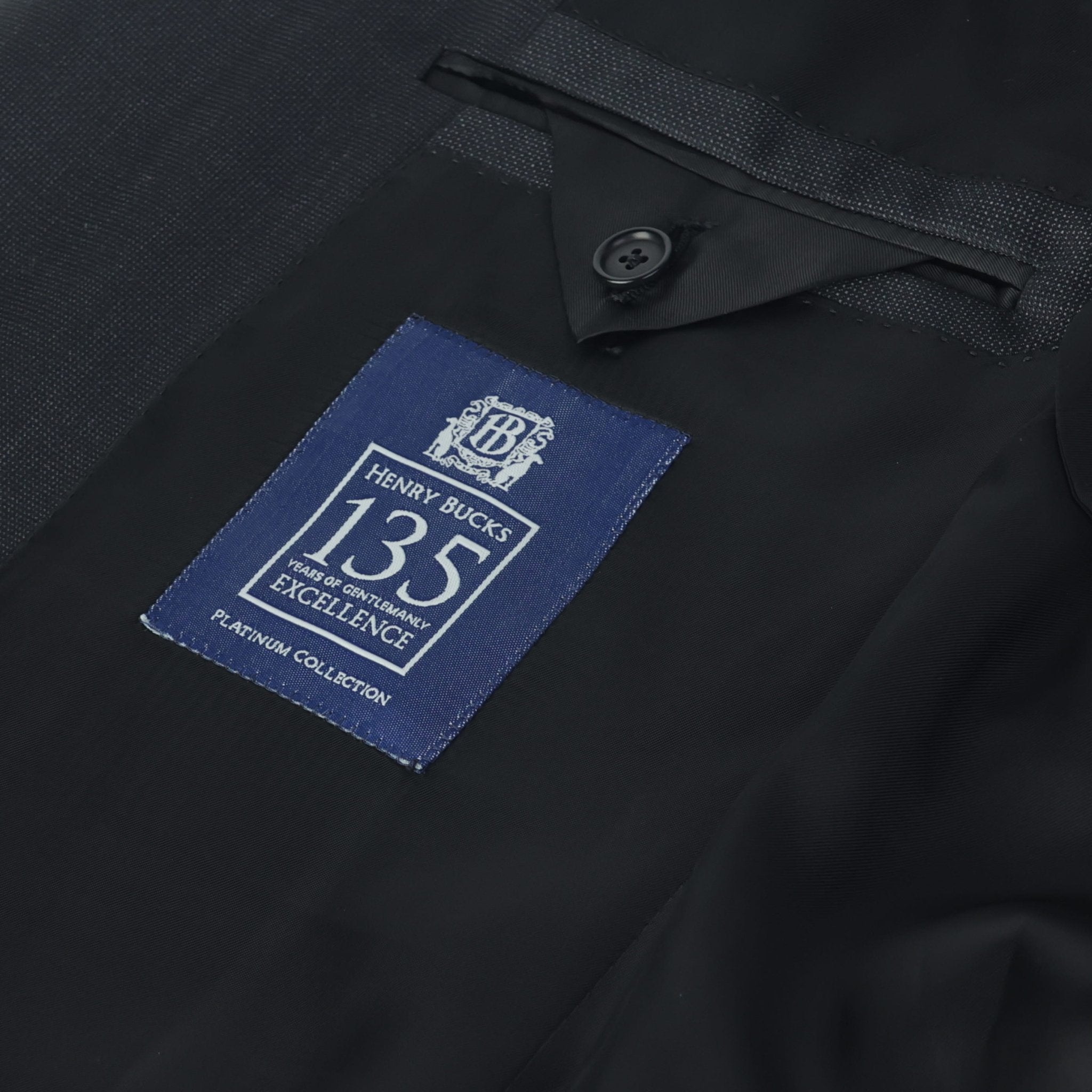 HENRY SARTORIAL HERITAGE 135 Year Platinum Traveller Suit CHARCOAL - Henry Bucks