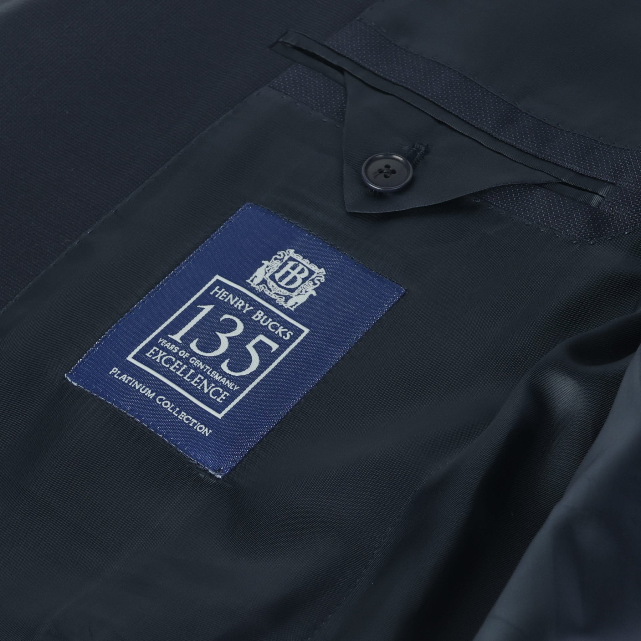 HENRY SARTORIAL HERITAGE 135 Year Platinum Traveller Suit DARK NAVY - Henry Bucks