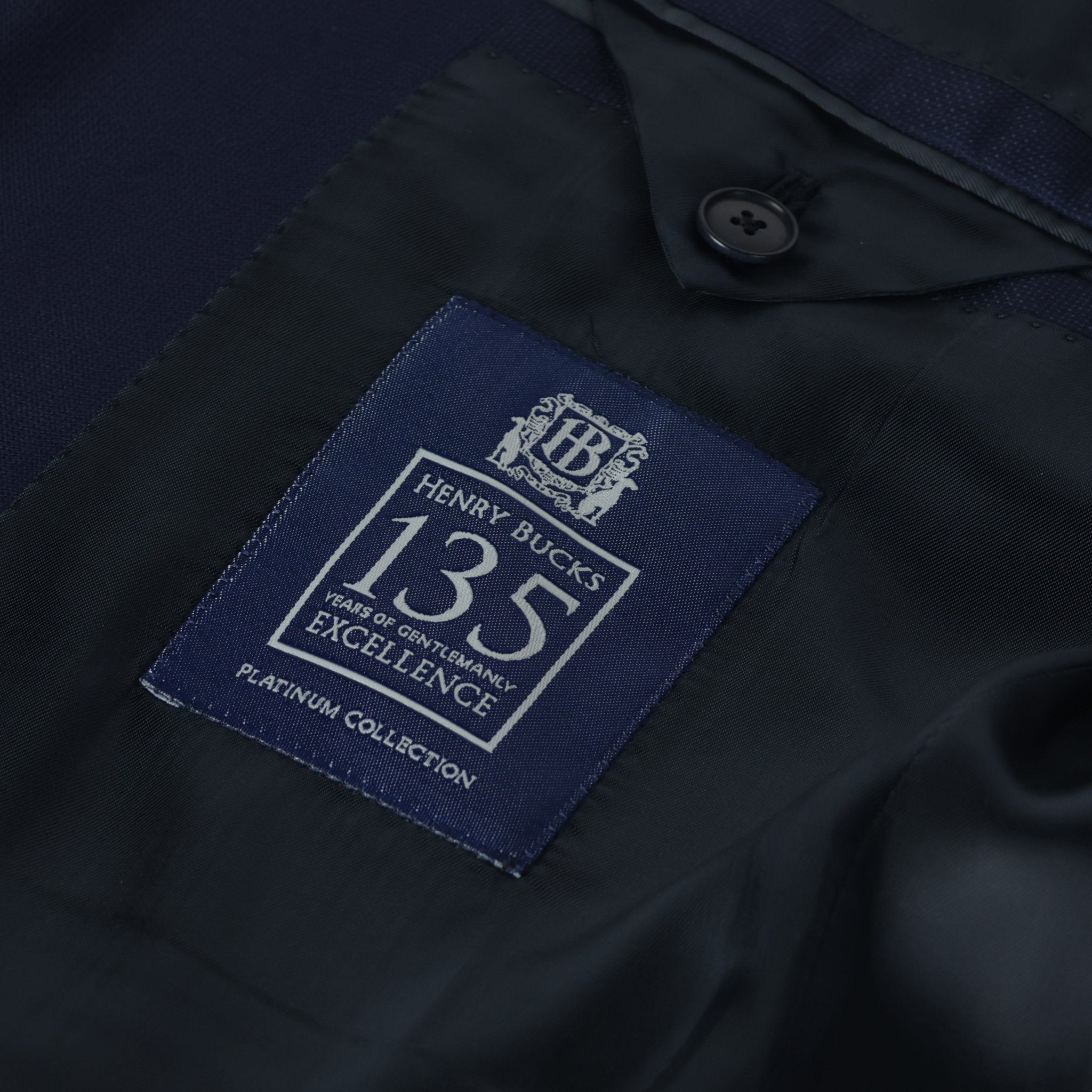 HENRY SARTORIAL HERITAGE 135 Year Platinum Traveller Suit MID BLUE - Henry Bucks