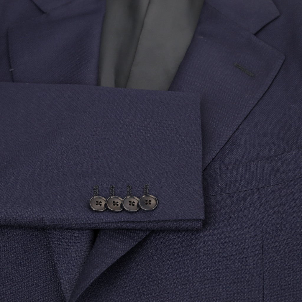 HENRY SARTORIAL HERITAGE Birds Eye Wool Blazer NAVY REG - Henry Bucks