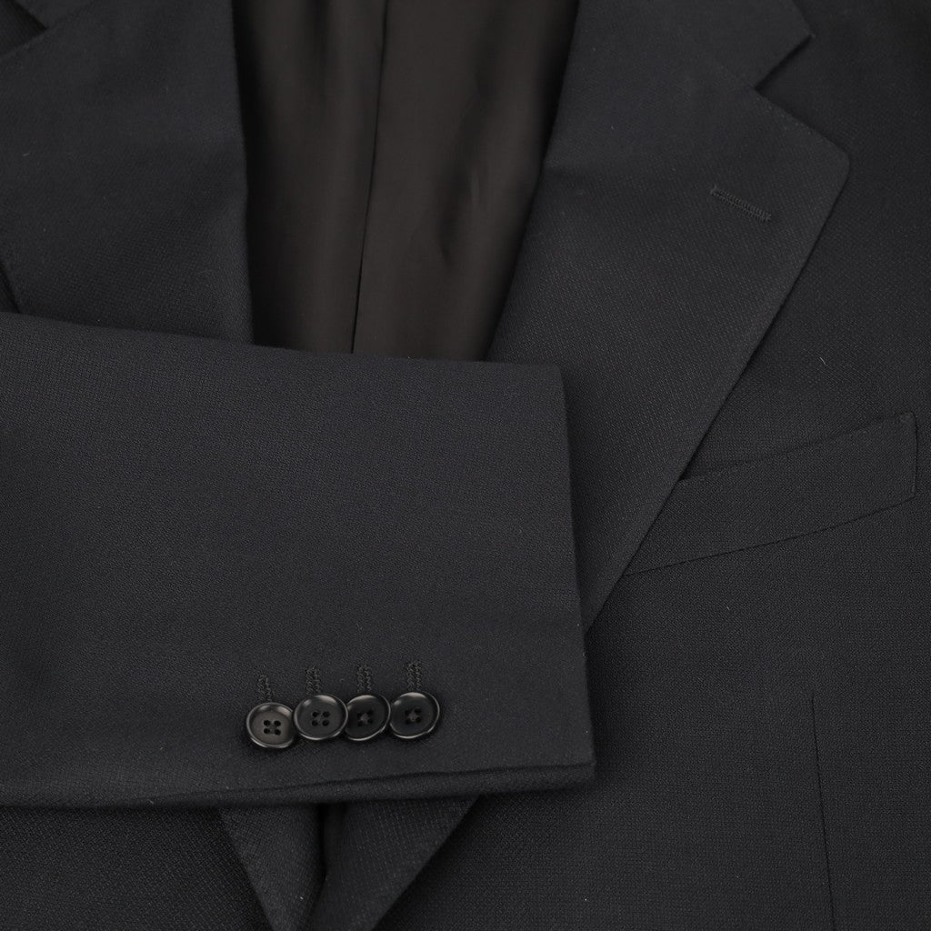 HENRY SARTORIAL HERITAGE Birds Eye Wool Business Suit BLACK REG - Henry Bucks