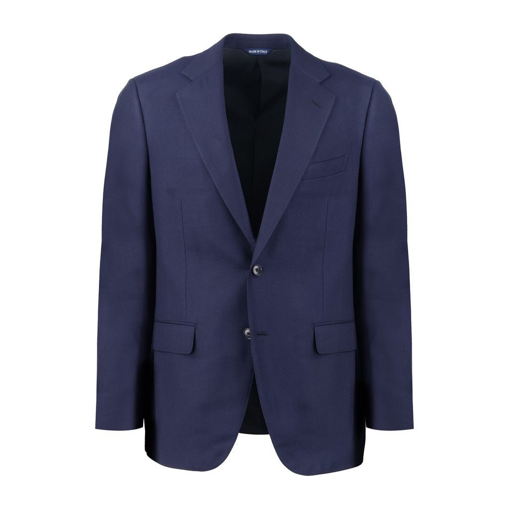 HENRY SARTORIAL HERITAGE Birds Eye Wool Business Suit NAVY REG - Henry Bucks