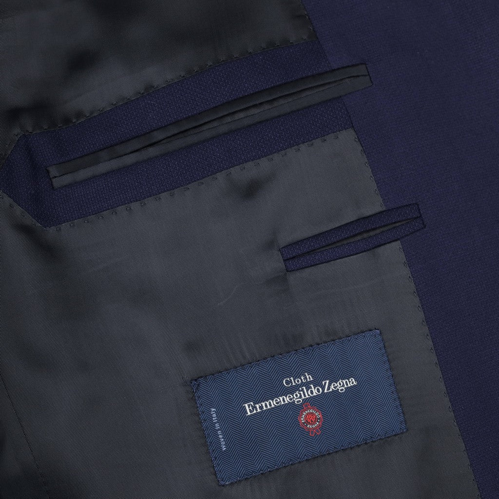 HENRY SARTORIAL HERITAGE Birds Eye Wool Business Suit NAVY REG - Henry Bucks