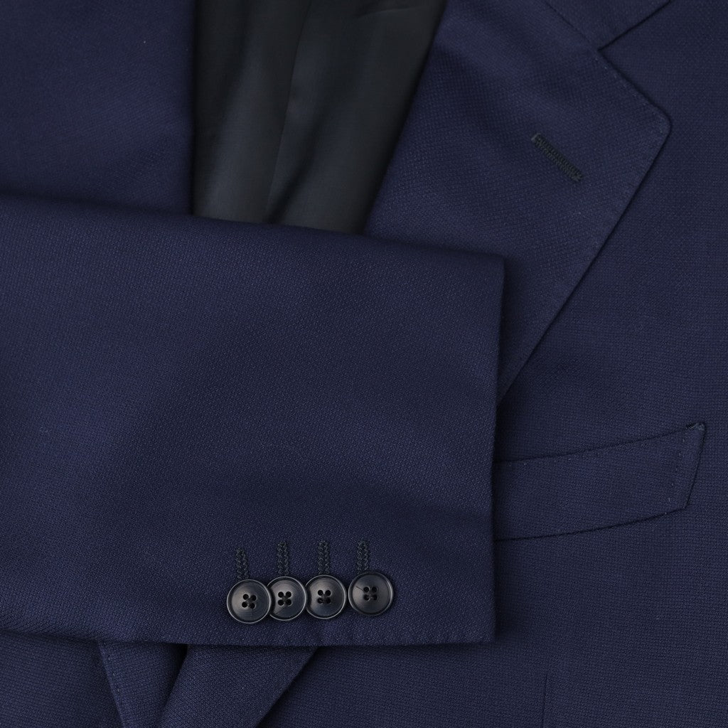 HENRY SARTORIAL HERITAGE Birds Eye Wool Business Suit NAVY REG - Henry Bucks