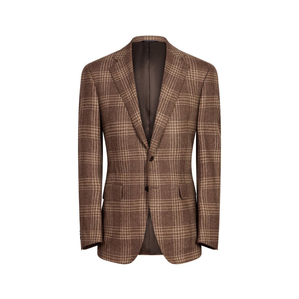 HENRY SARTORIAL HERITAGE Check Blazer BROWN CHECK REG - Henry Bucks