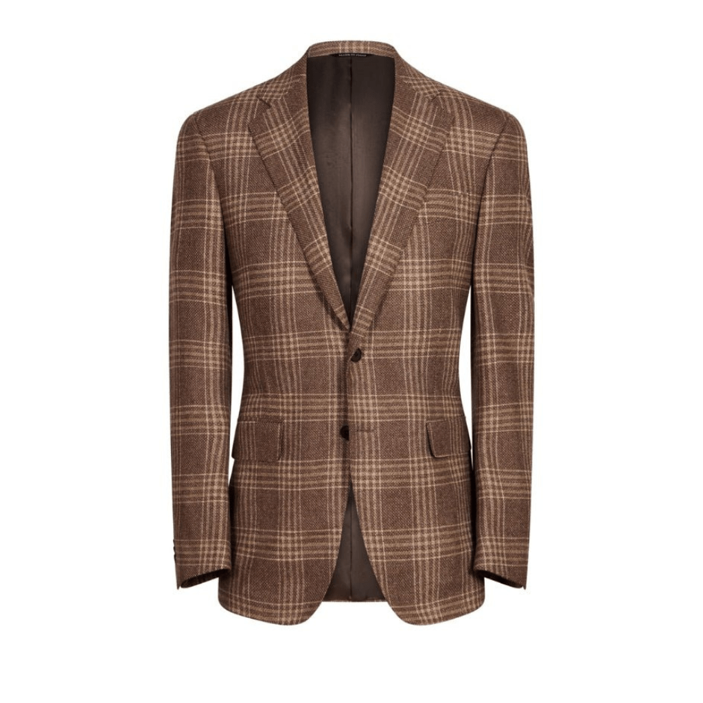 HENRY SARTORIAL HERITAGE Check Blazer BROWN CHECK REG - Henry Bucks