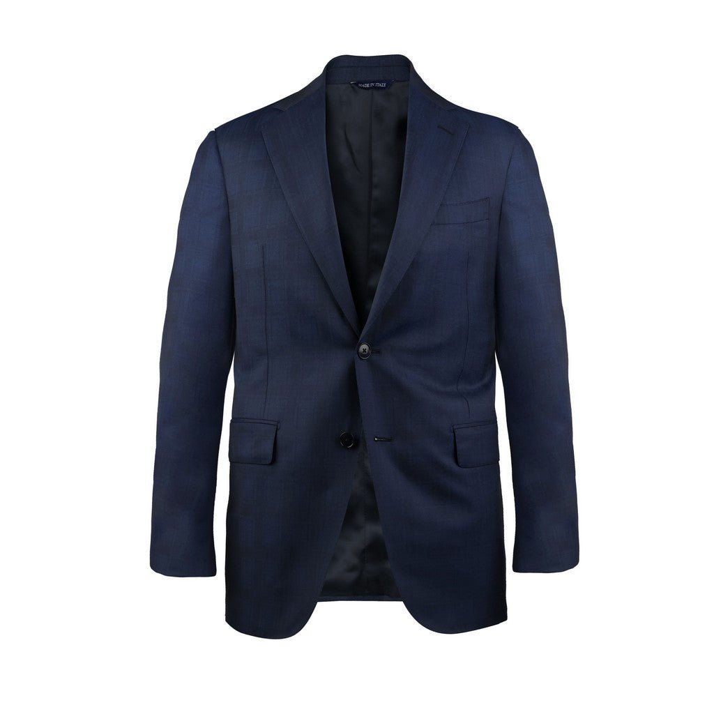 HENRY SARTORIAL HERITAGE Check Wool Suit BLUE - Henry Bucks