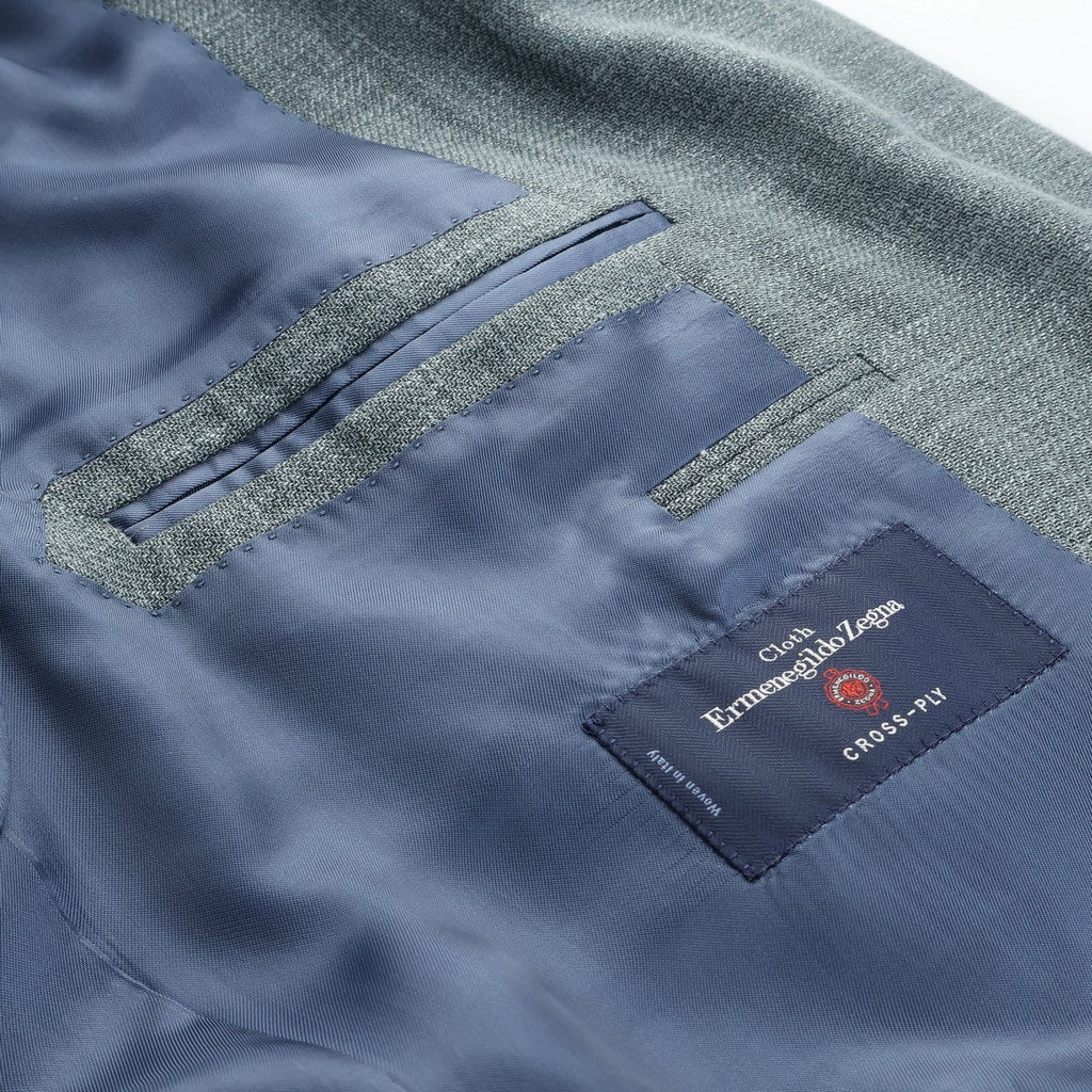 HENRY SARTORIAL HERITAGE Crossply Single Breasted Blazer OLIVE - Henry Bucks