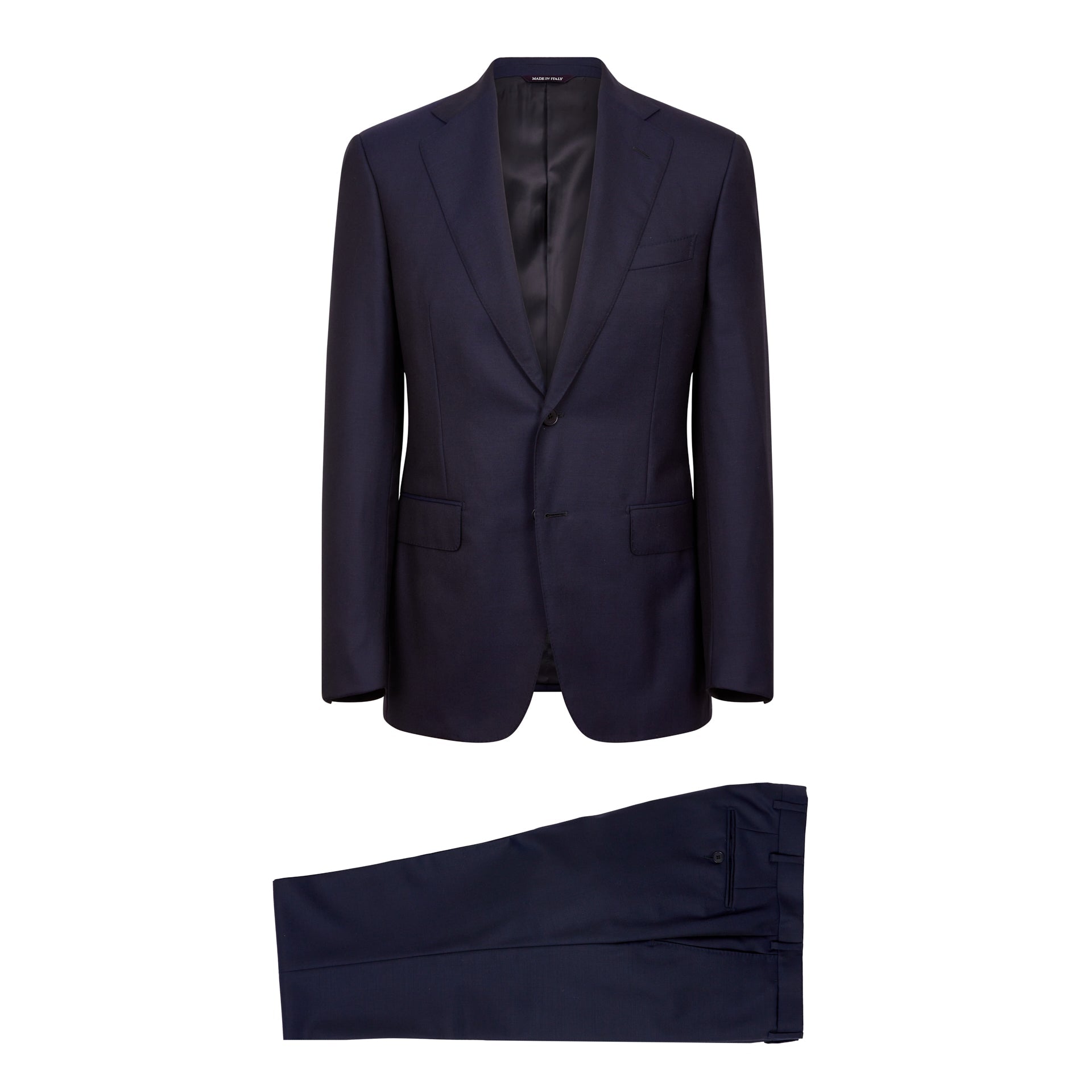 HENRY SARTORIAL HERITAGE Dormeuil Travel Resistant™ Full Canvas Notch Lapel Suit NAVY - Henry BucksSuits23AW230010 - 0001 - R - 46