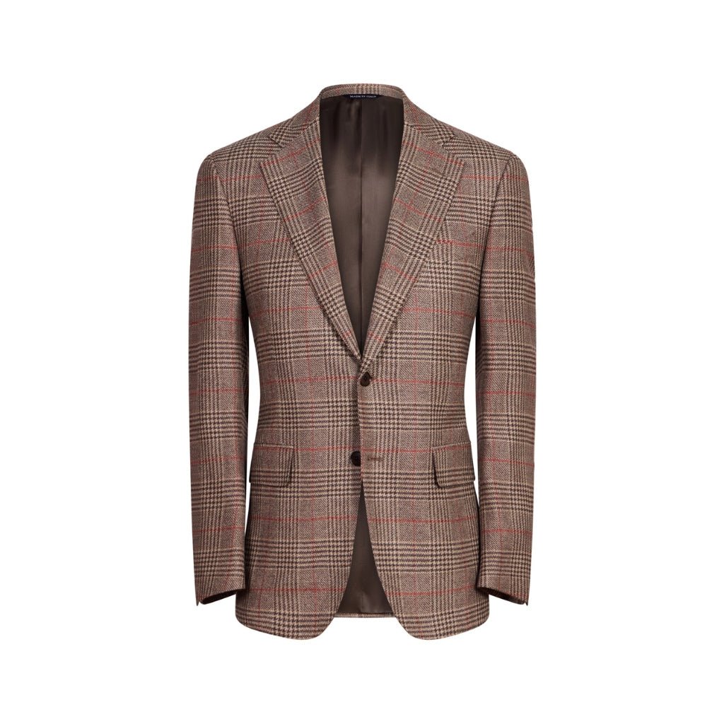 HENRY SARTORIAL HERITAGE Houndstooth Blazer BROWN REG - Henry Bucks