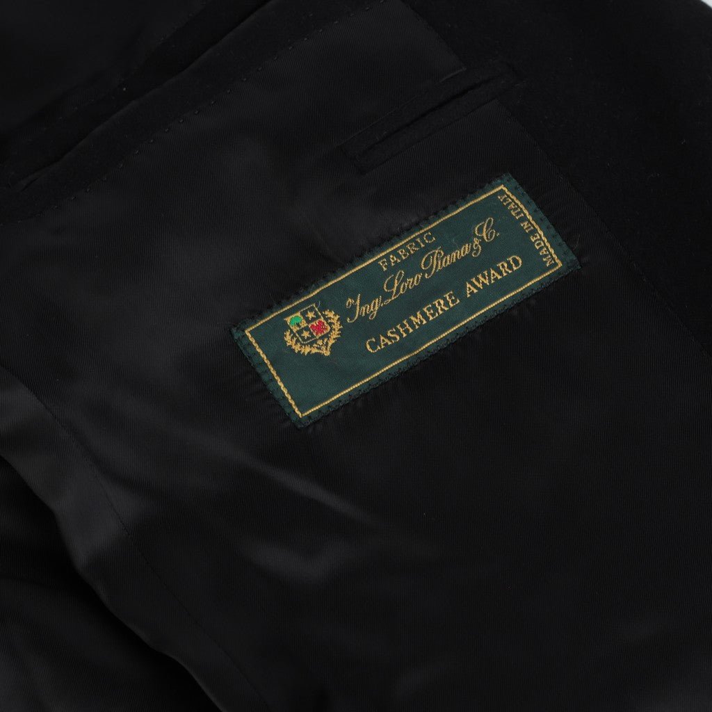 HENRY SARTORIAL HERITAGE Loro Piana Cashmere Single Breasted Blazer BLACK - Henry Bucks