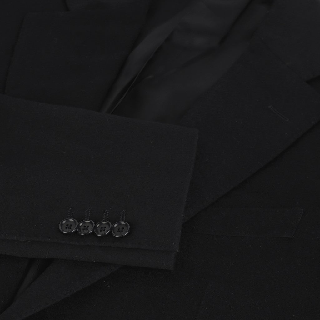 HENRY SARTORIAL HERITAGE Loro Piana Cashmere Single Breasted Blazer BLACK - Henry Bucks