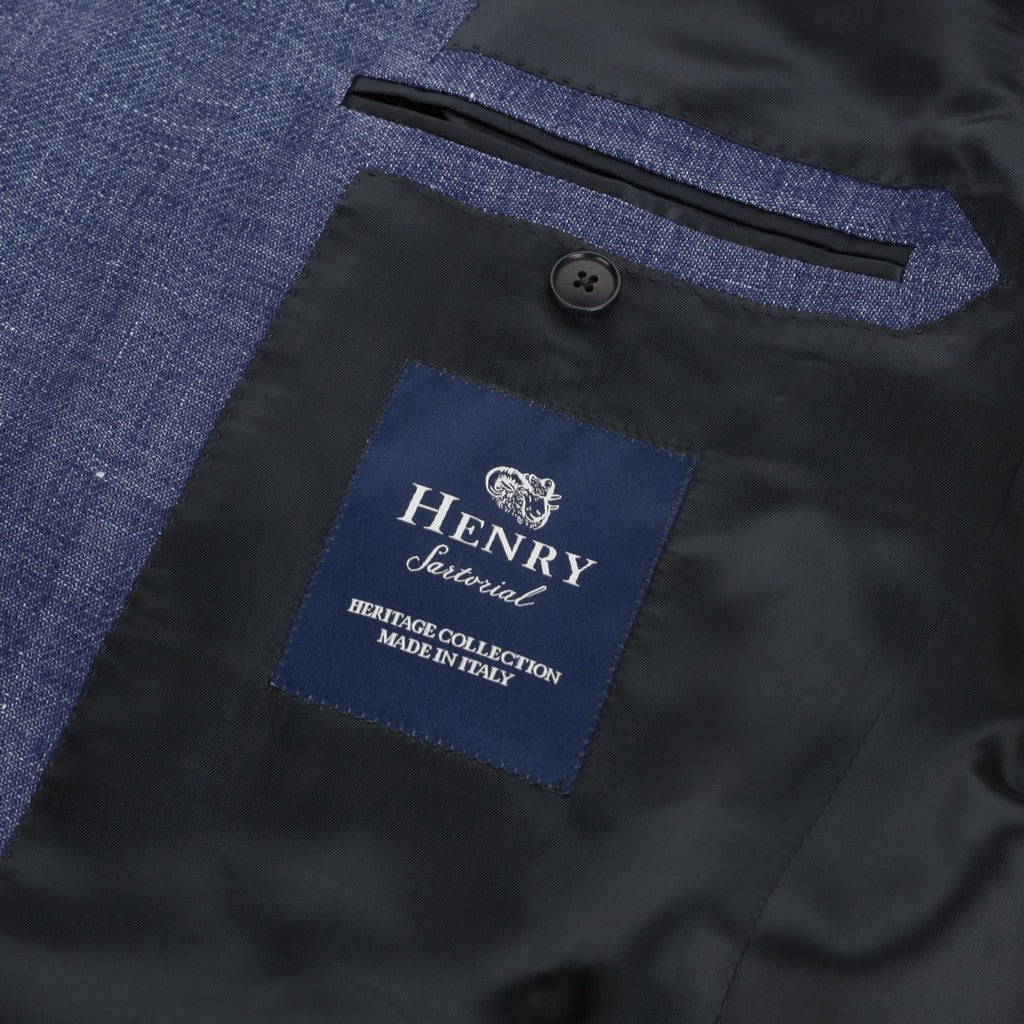 HENRY SARTORIAL HERITAGE Notch Lapel Blazer BLUE REG - Henry Bucks